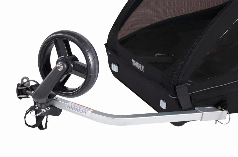 Thule Coaster XT przyczepka rowerowa dla 2 dzieci, czarna, rozmiar uniwersalny