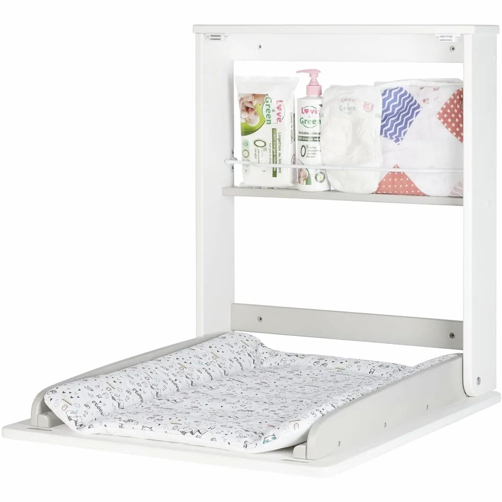 Badabulle B035201 Stól do Przewijania na Ścianę Splash, Biały, 1 Sztuka