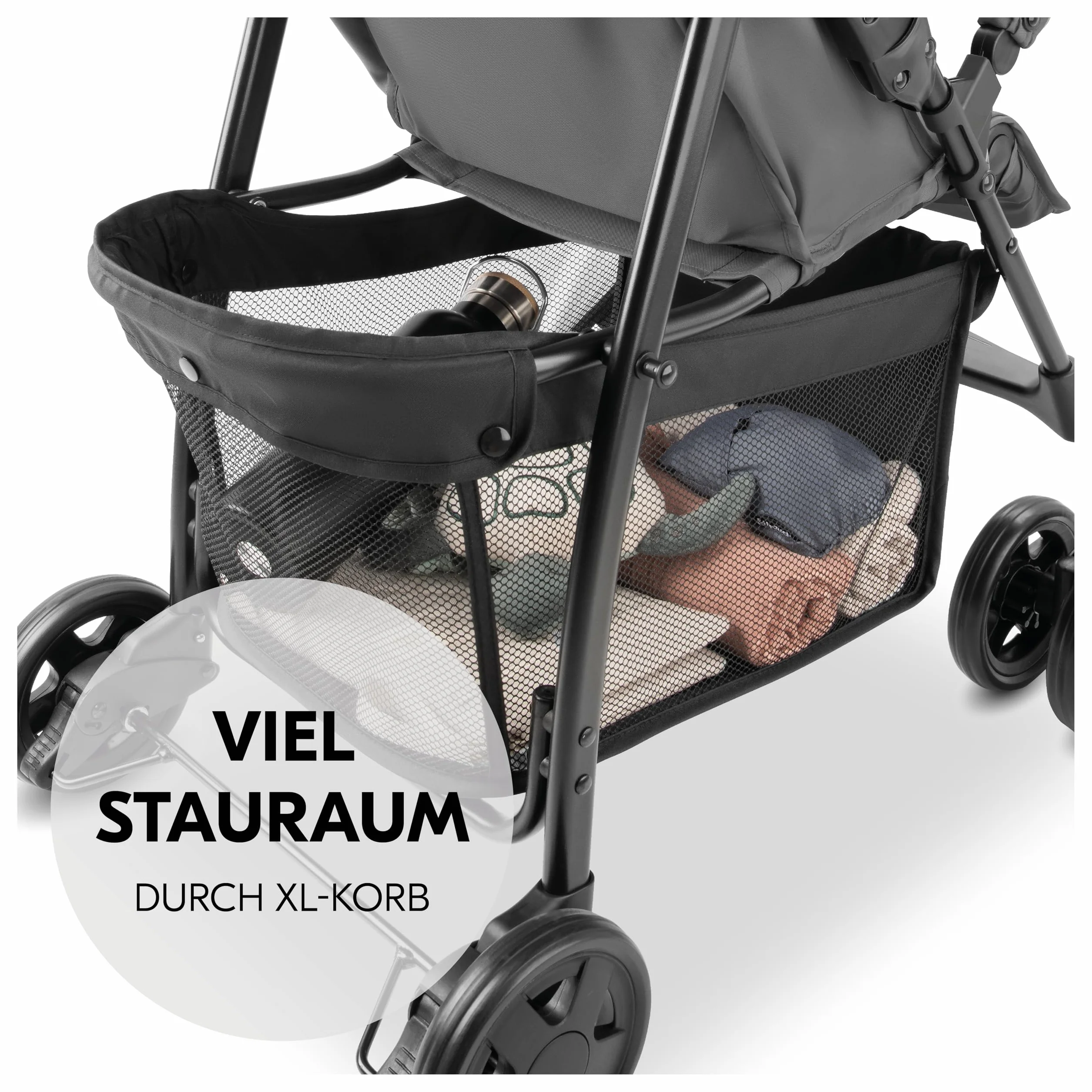 Hauck Buggy Sport, Szary, lekki wózek podróżny 5,9 kg, składany, do 15 kg