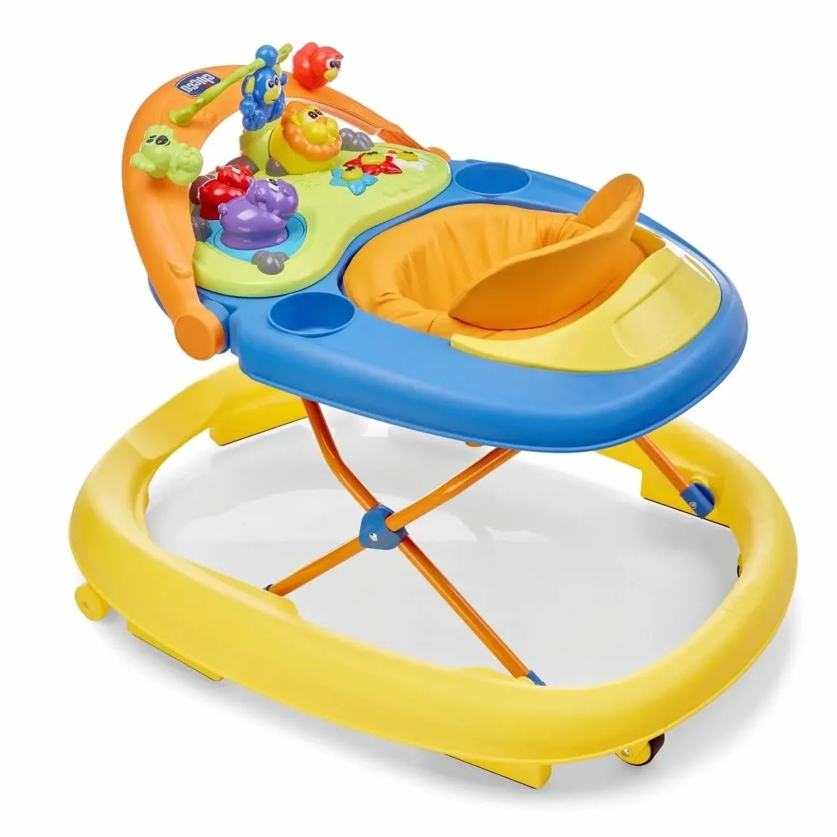 Chicco Chodzik Walky Talky, Dla Dzieci od 6 Miesięcy do 12 Miesięcy, z Dźwiękami i Panelem 3D, Regulacja Wysokości