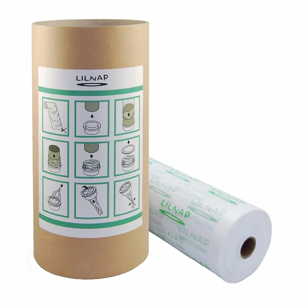 LILNAP - ECO wkład na pieluchy wielowarstwowe, lekko pachnące, kompatybilne z Sangenic, Angelcare świnka Foppapedretti, (200 m + rurka)