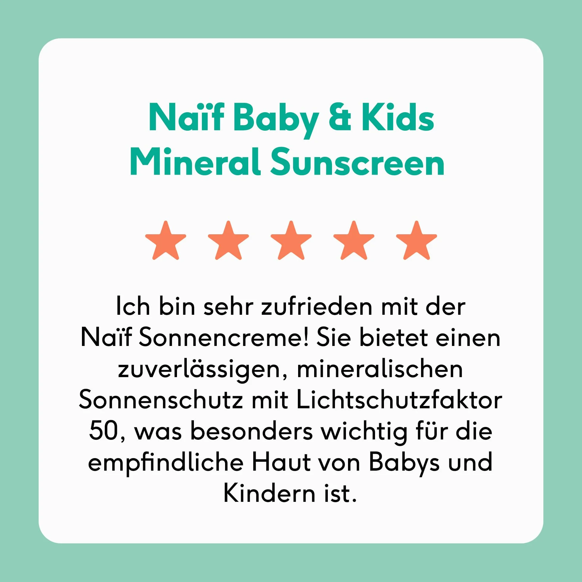 Naïf Mineralny krem przeciwsłoneczny - dla niemowląt i dzieci - wysoka ochrona - wodoodporny - wegański - bez zapachu - SPF50-100 ml