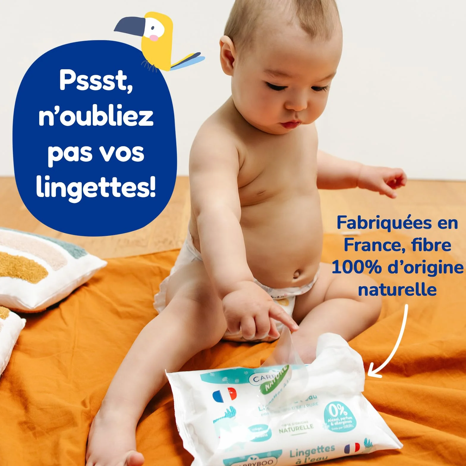 Carryboo bawełny organicznej zestaw 6x180 podkładek dla niemowląt Gots certyfikat