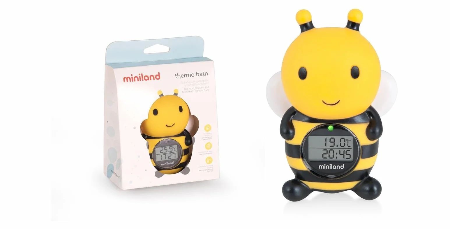 Miniland Termometr łazienkowy w kształcie pszczół i przyjazny dla środowiska