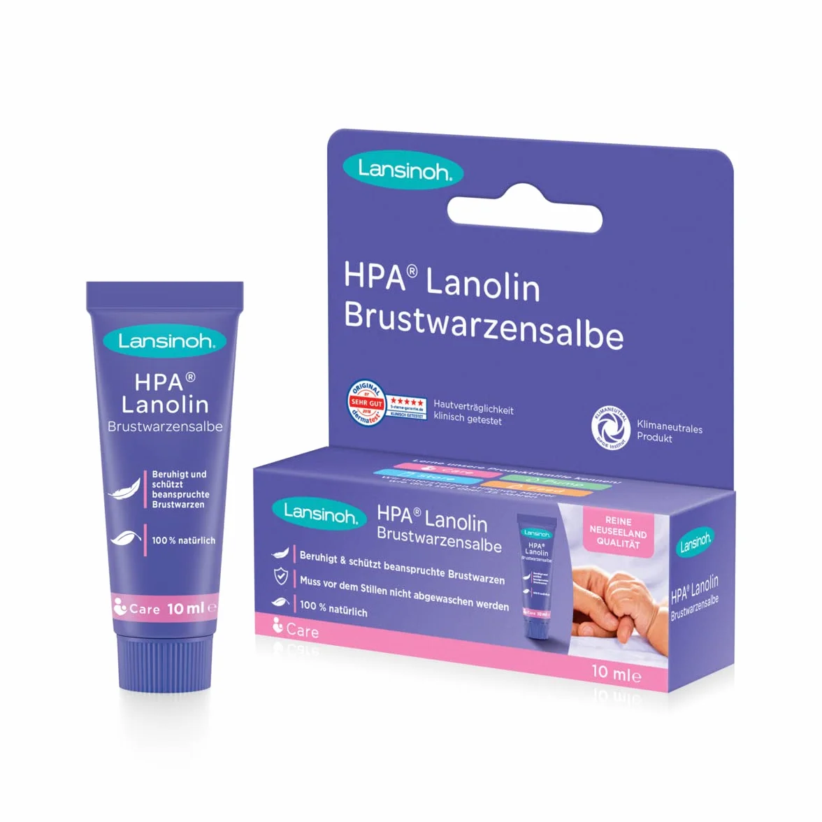 Lansinoh HPA Lanolin maść na brodawki sutkowe 10 ml 100% naturalna
