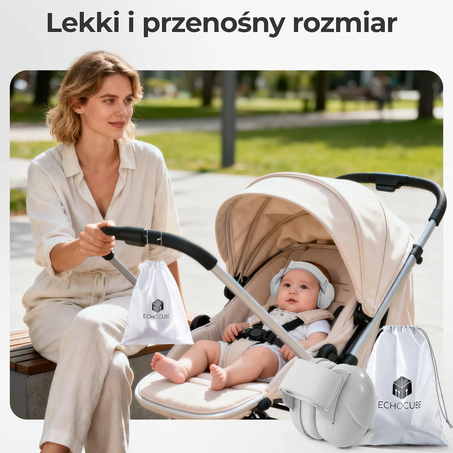 Ochrona słuchu niemowląt, redukcja szumów 25 dB, słuchawki dla niemowląt z certyfikatem CE i ANSI, przenośne i wygodne nauszniki dla małych dzieci w wieku od 0 do 48