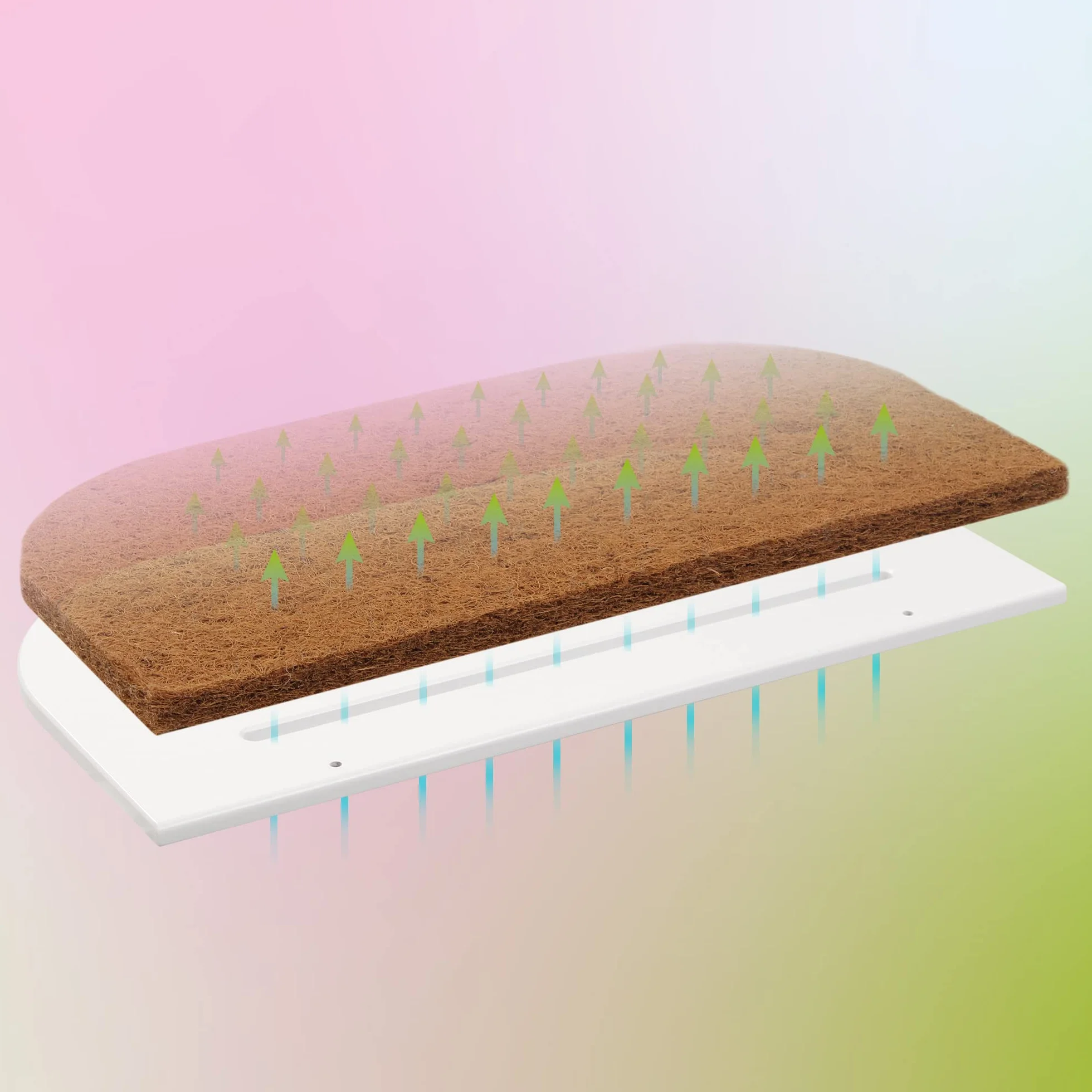 babybay Łóżko pomocnicze materac Natural pasuje do modelu Original, biały