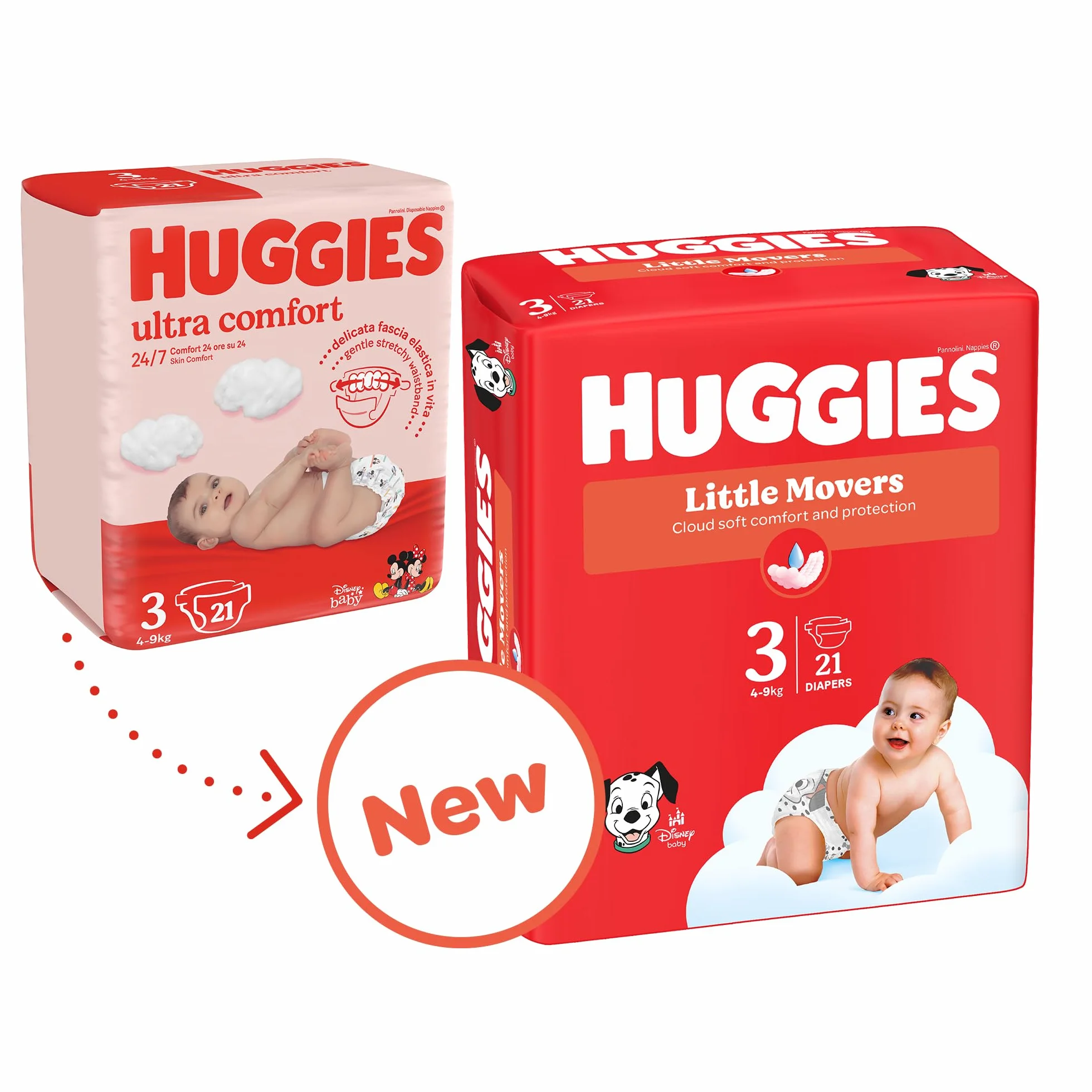 Huggies Ultra Comfort Pieluchy, Rozmiar 6/102 sztuki