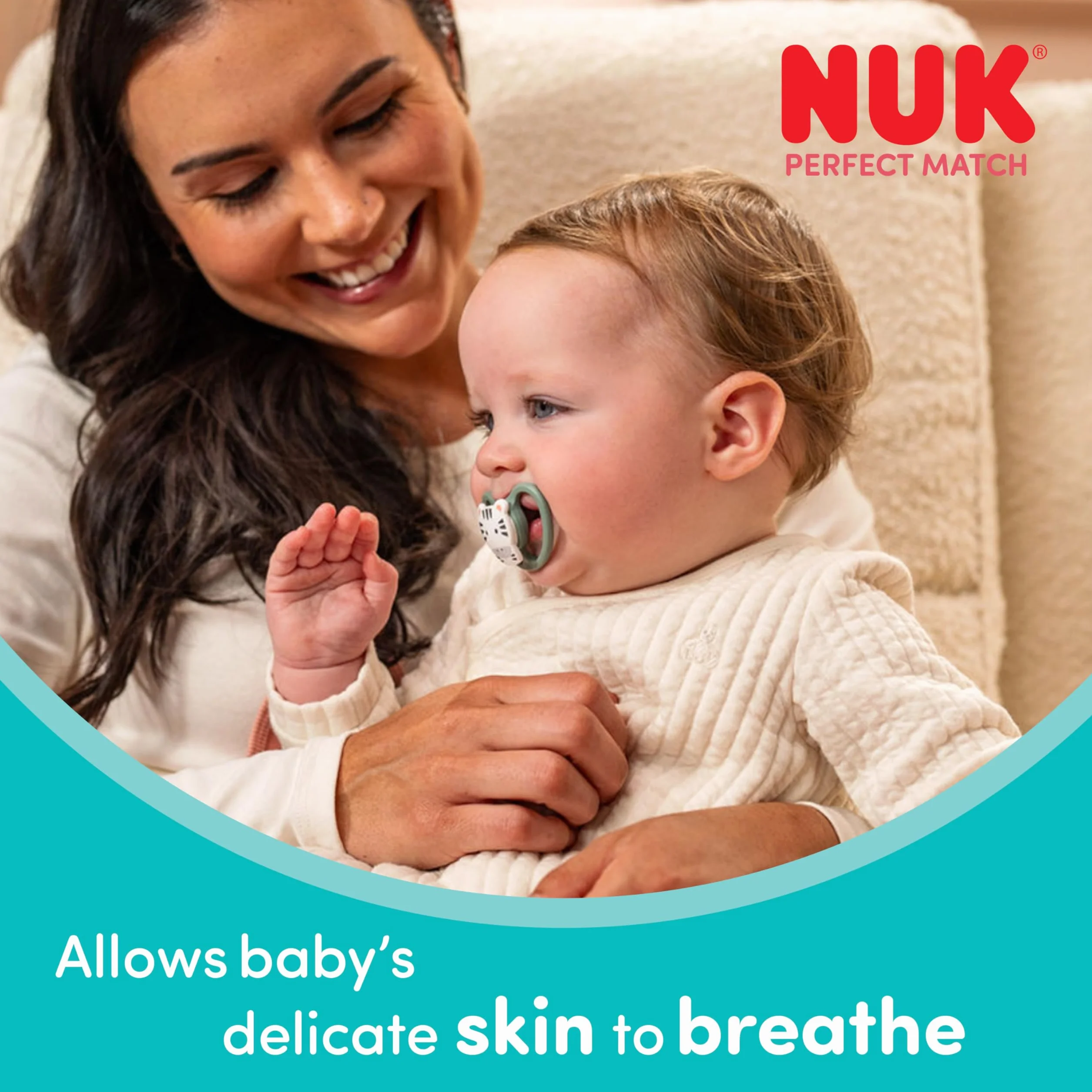 NUK Perfect Match Air Smoczki ortodontyczne 18-36 m 4 szt różne kolory