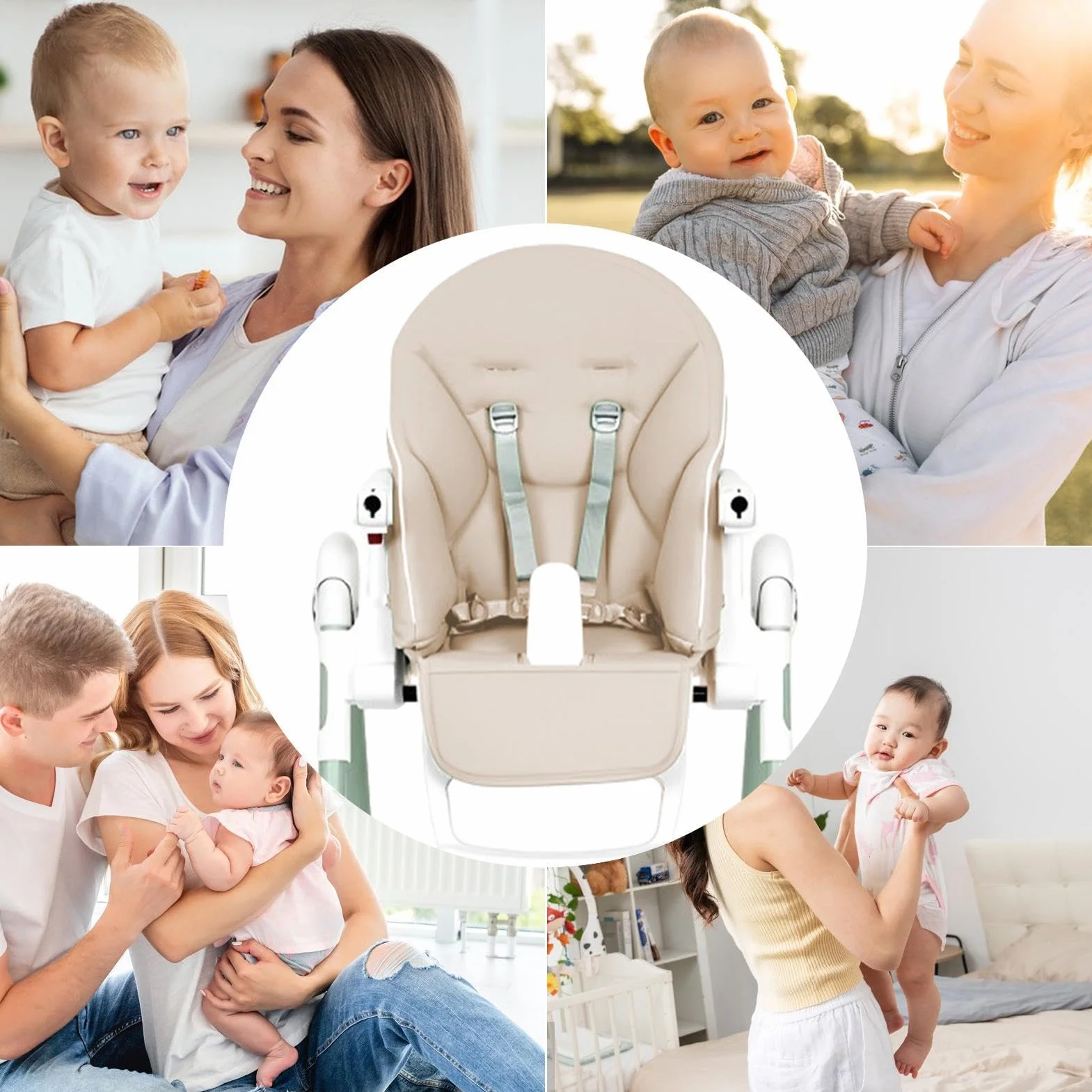 Baby Chair Seat Cover | Kids Dining Chairs Protector | High Chair Soft Padding | Kids High Seat Pad | Comfortable Chair Cushion | Waterproof & Stain-Resistant, for Preventing Messes During Mealtime