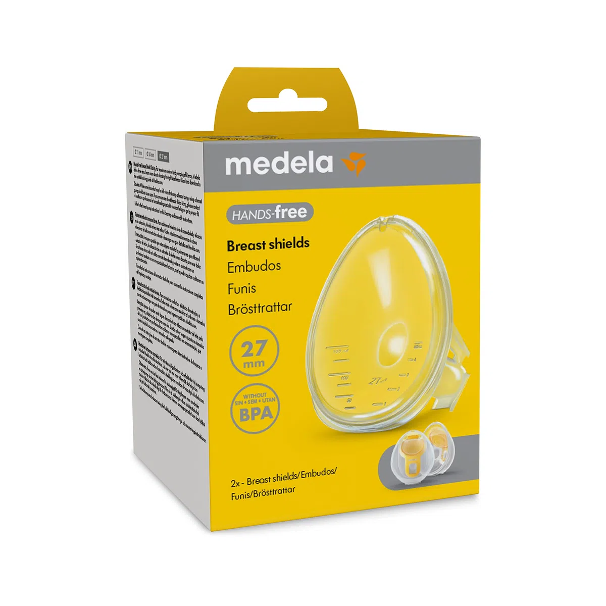 Medela Hands-free maseczki na piersi, 2 x maseczki na piersi, nie zawierają BPA, akcesoria do laktatora bez użycia rąk, akcesoria do tacek na ścinki bez użycia rąk