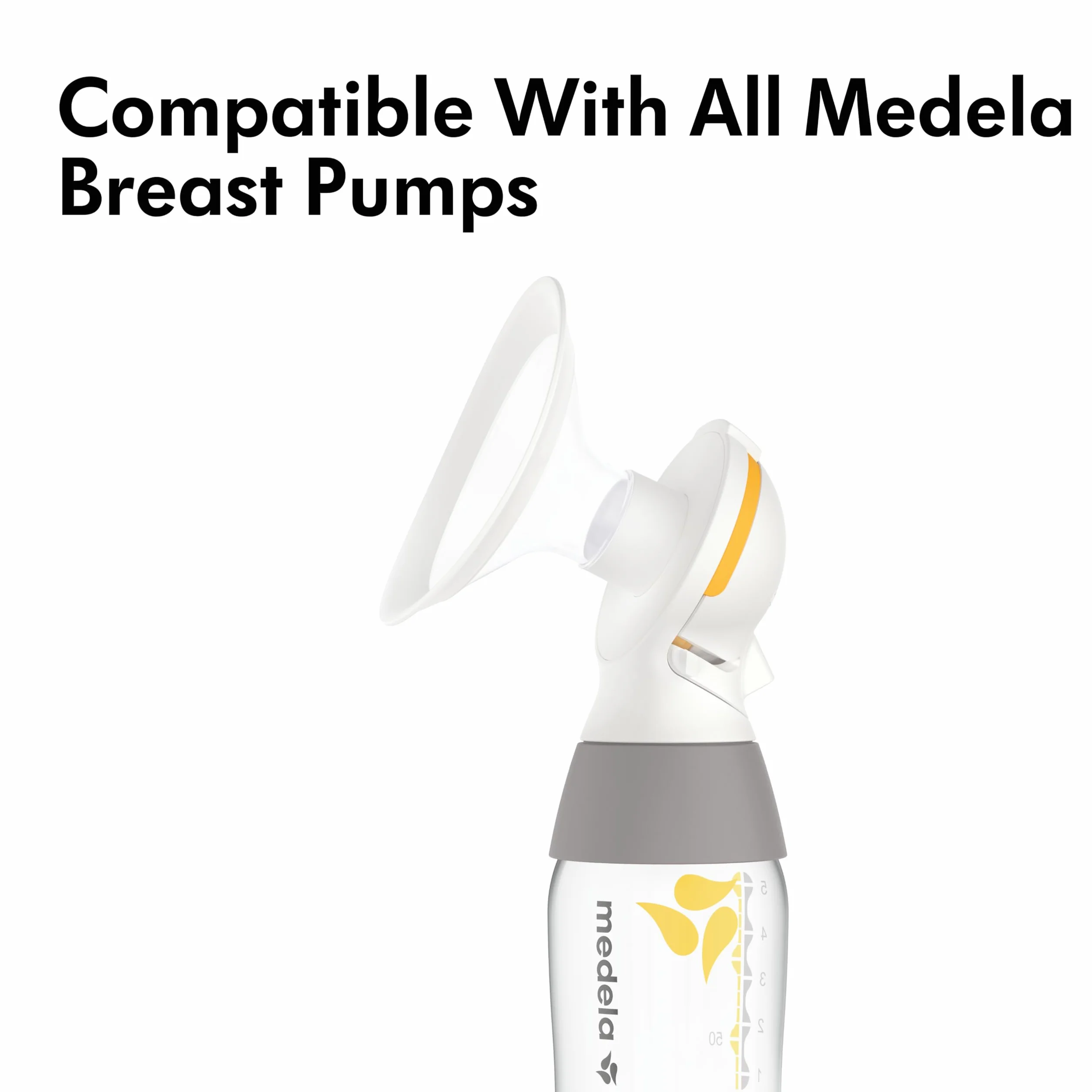 Medela 7612367010955 Pojemnik, Żółty, 150 ml x 3