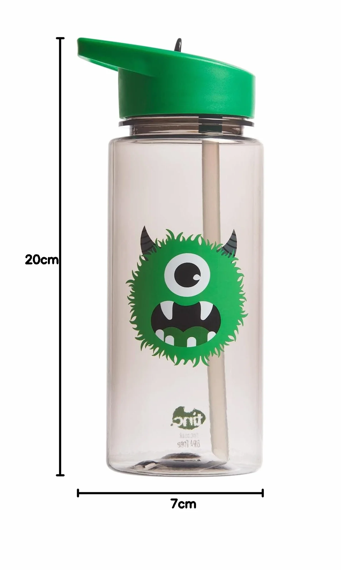 Tinc Green Camo 550 ml szczelna butelka na wodę dla dzieci ze słomką BPA free