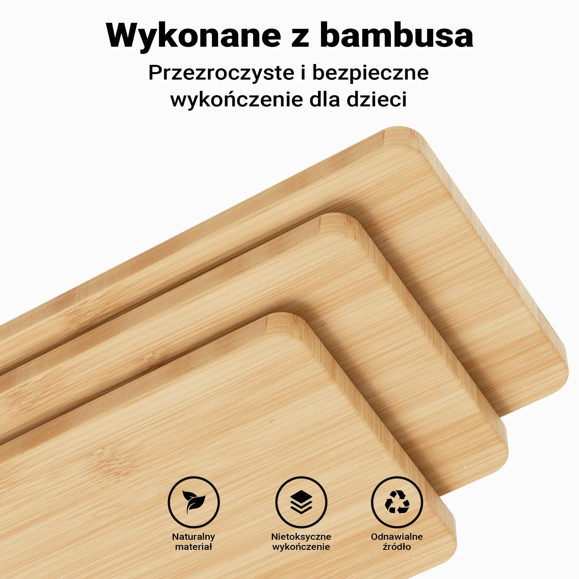 Wiltec wieża edukacyjna składana z bambusa 43x48x91 cm z regulacją wysokości