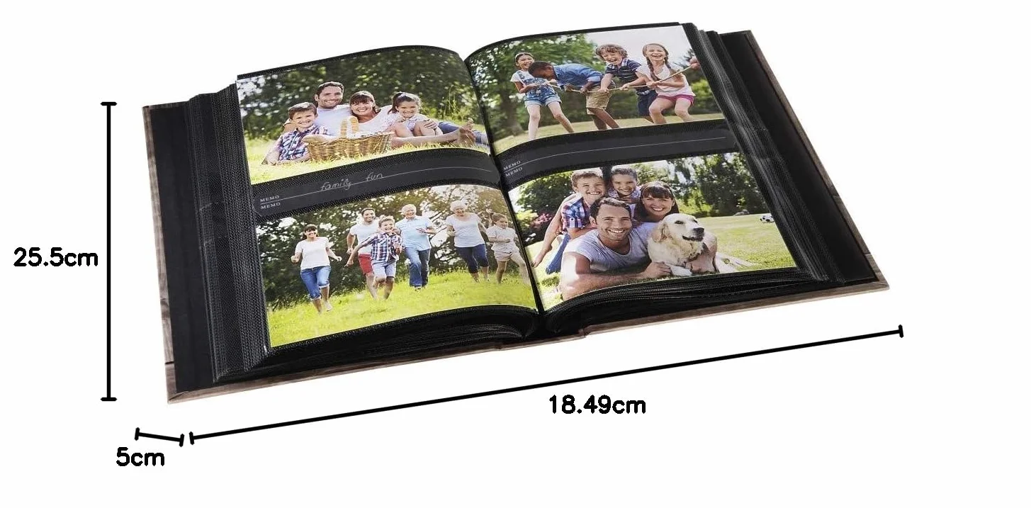 Hama Batzi Memo Album 100 czarnych stron 50 arkuszy 200 zdjęć 10x15 cm niedźwiedź