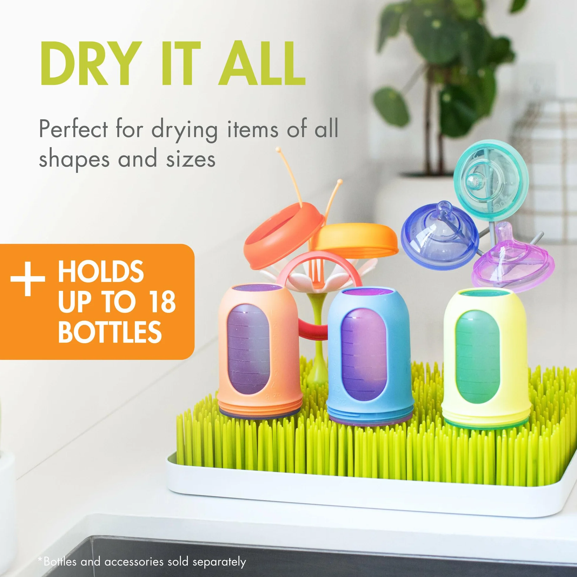 TOMY Boon LAWN Large Baby Bottle Dryer Rack