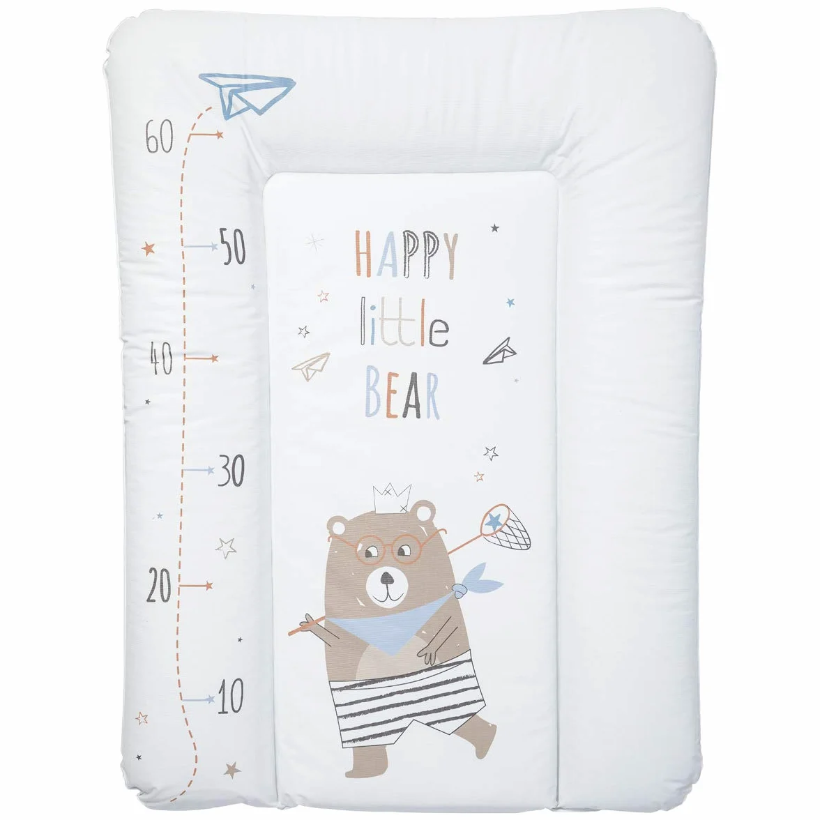 Babycalin Podstawowa mata do przewijania, 50 cm x 70 cm, szczęśliwy mały miś Toise