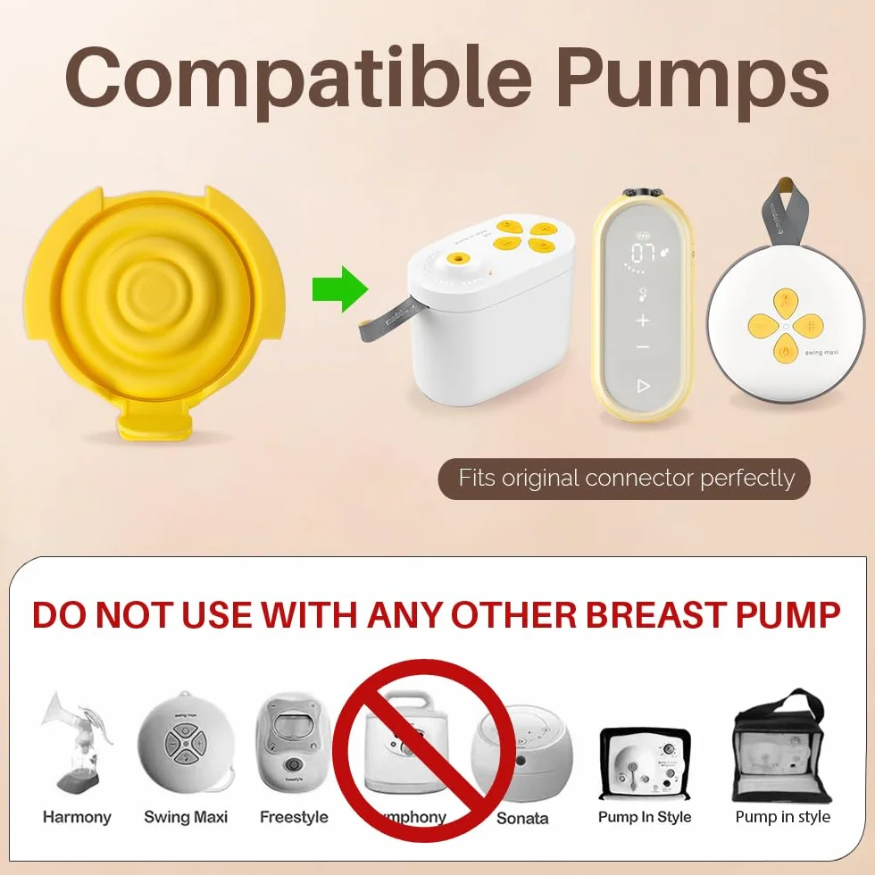 PumpMom-us Membrany kompatybilne z częściami pompy Medela, membrana silikonowa do złącza PersonalFit Flex Membrane, pompy w stylu MaxFlow, Swing Maxi i Freestyle Flex Parts