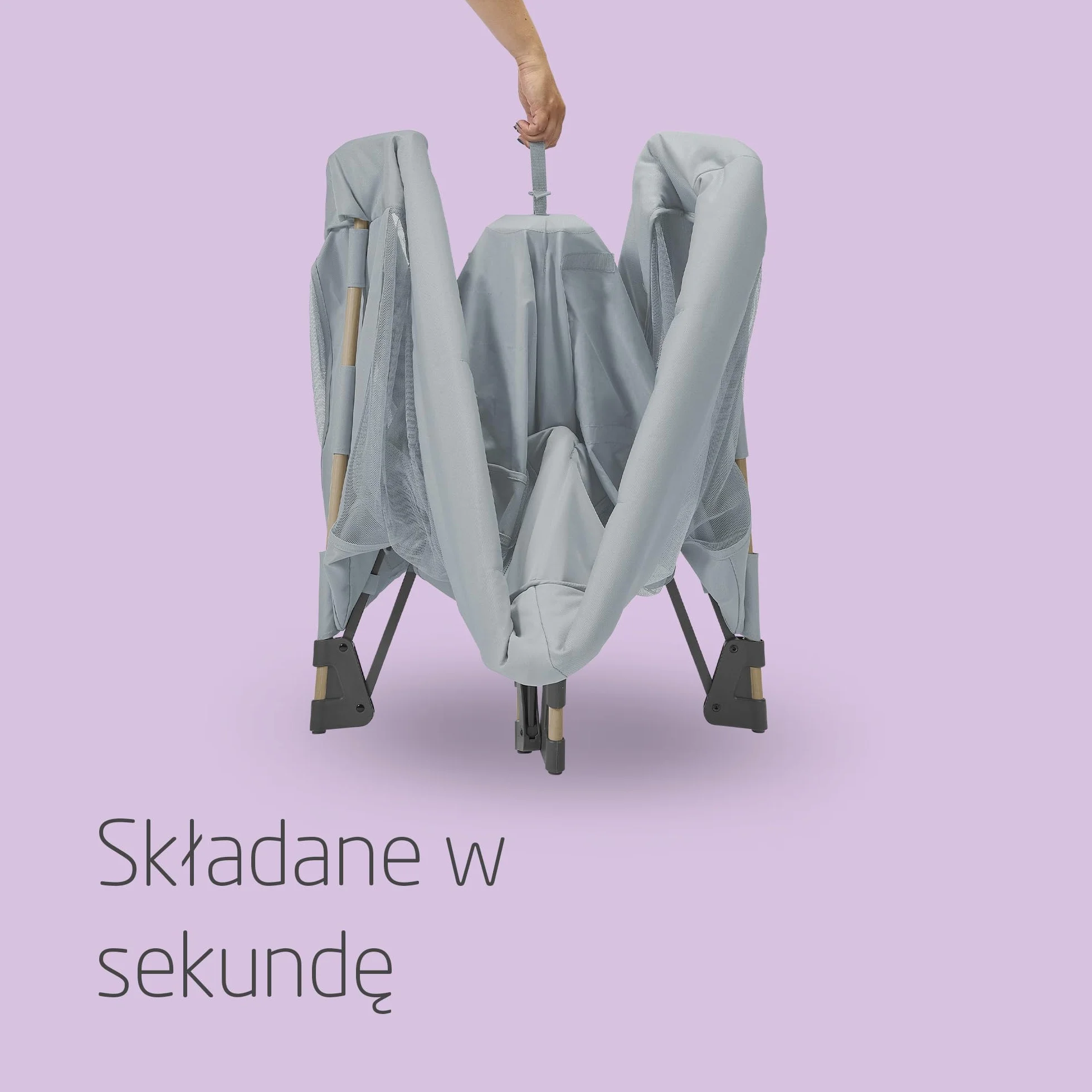 Maxi-Cosi Swift 3 w 1 łóżeczko turystyczne dla dziecka, 0–3,5 roku, do 15 kg, Lekki Kojec dla Dziecka Składany, Materac 2-w-1, Ultralekkie, Składane w sekundę, Torba, Eco Care, Beyond Grey