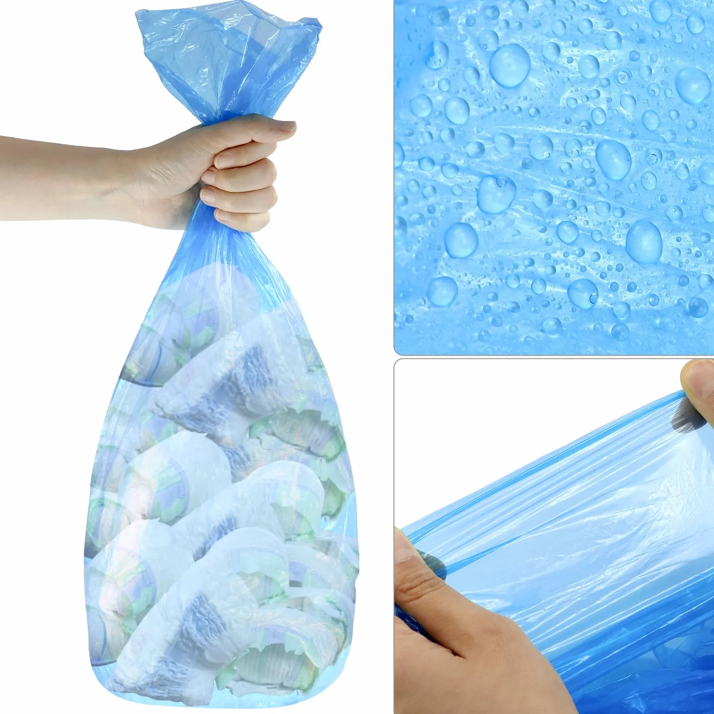 Zestaw 12 pojemników na pieluchy 260 mm x 4,5 m pasuje do AngelCare Tommee Tippee
