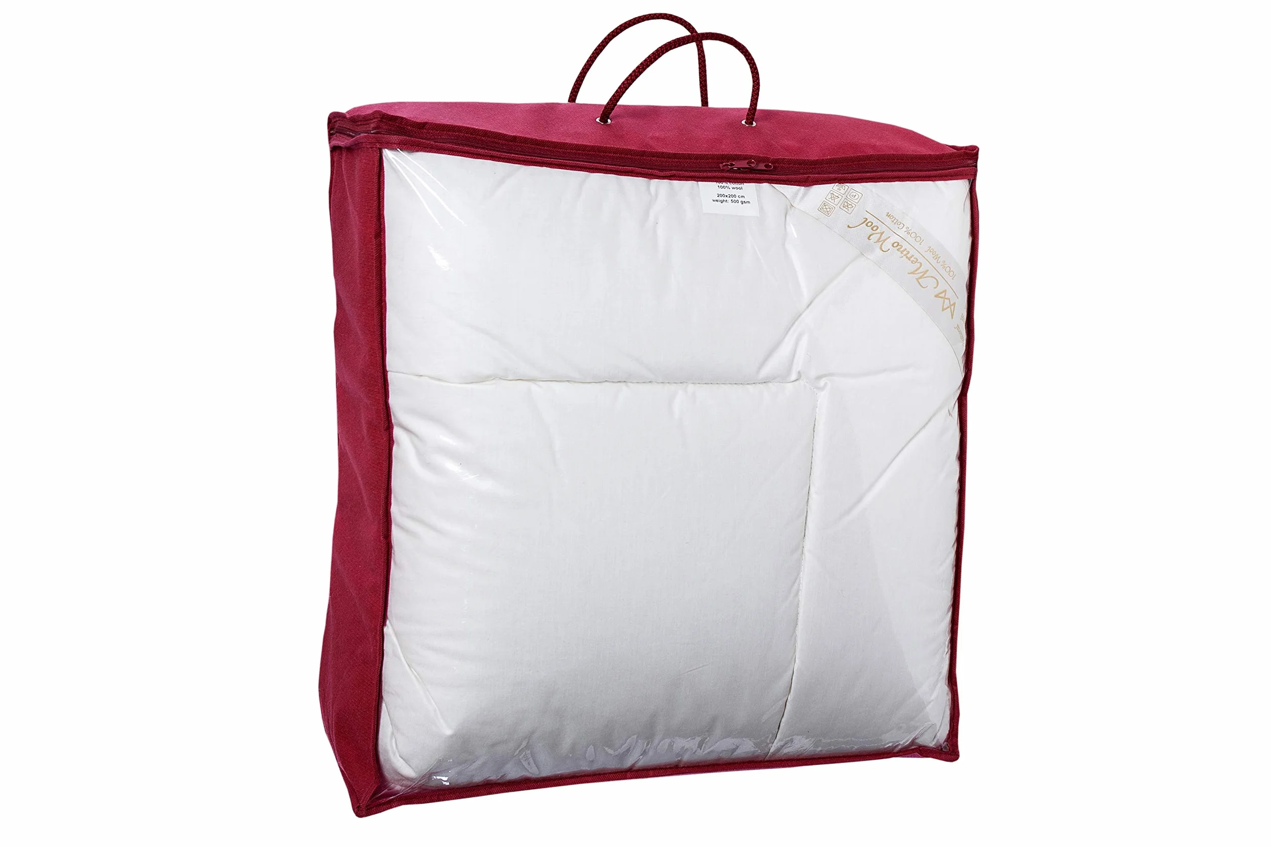 Merino Wool Kołdra dziecięca 90 x 120 cm bawełniana + wełna, Naturalna kołdra 8-10 tog 500 g/m2 naturalna pościel doskonała inwestycja w osobisty komfort Twojego dziecka.