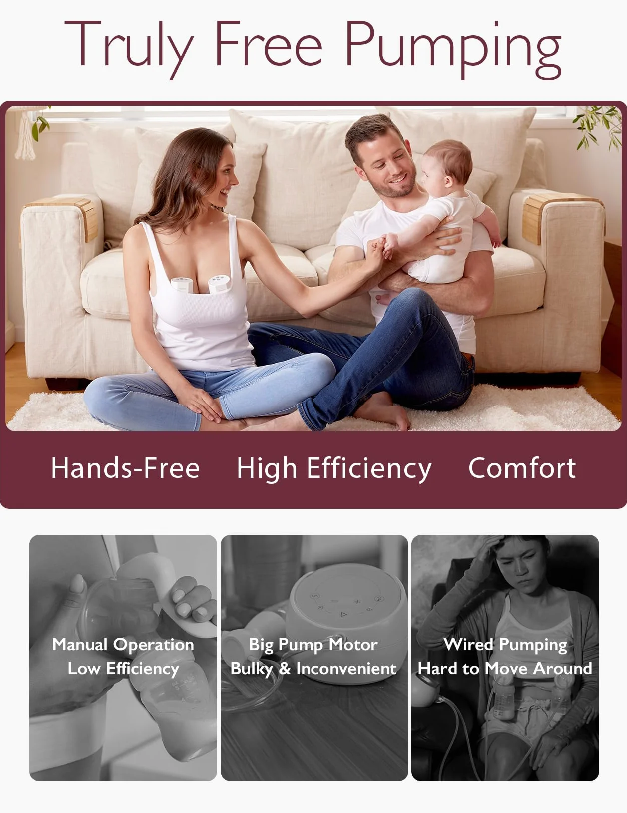 Momcozy S12 Pro laktator dla mam, łatwy w obsłudze i czyszczeniu, elektryczny laktator odpowiedni dla nowych matek, 1 sztuka