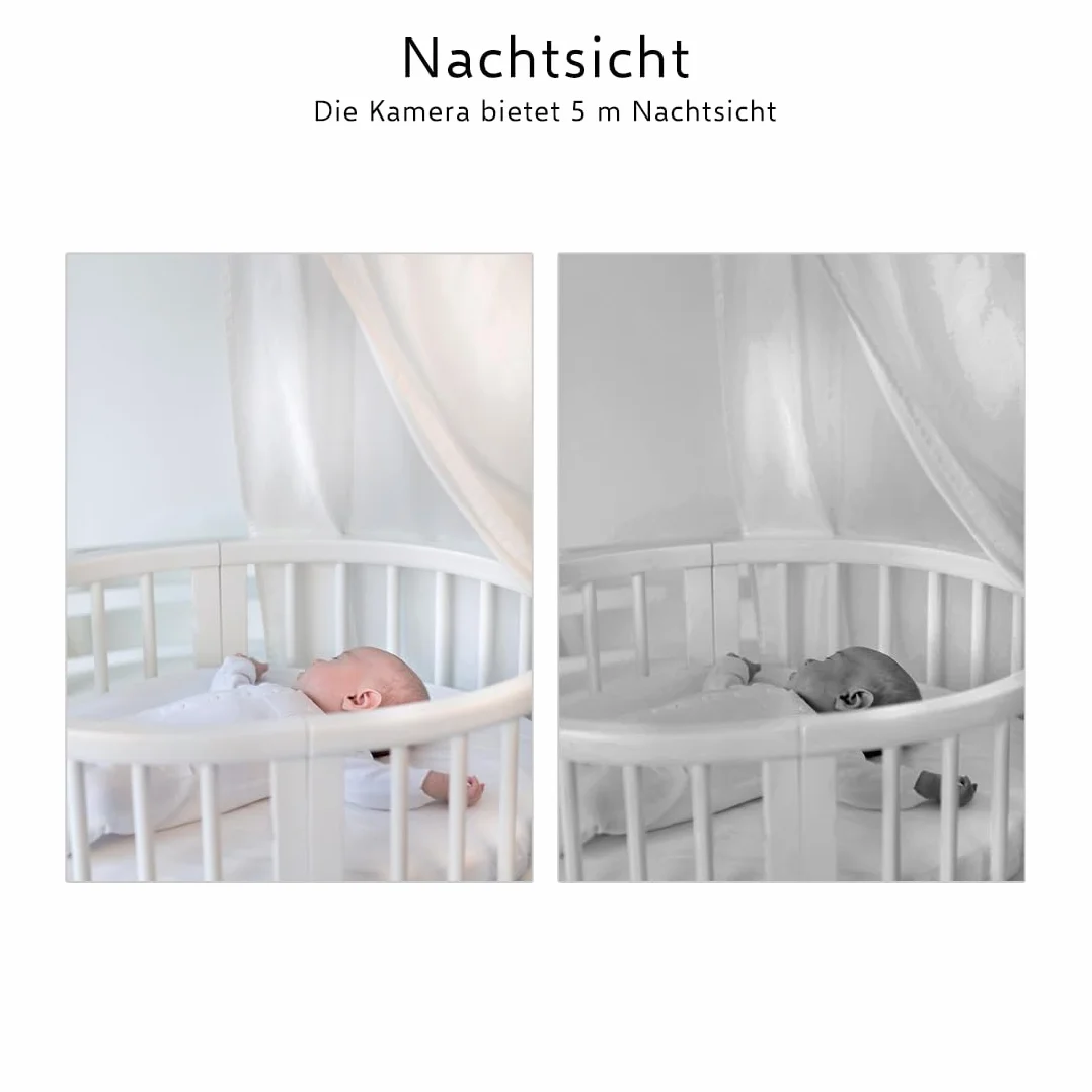 ELRO BC4000 Baby Monitor Royale Full HD niania elektroniczna z ekranem dotykowym 12,7 cm