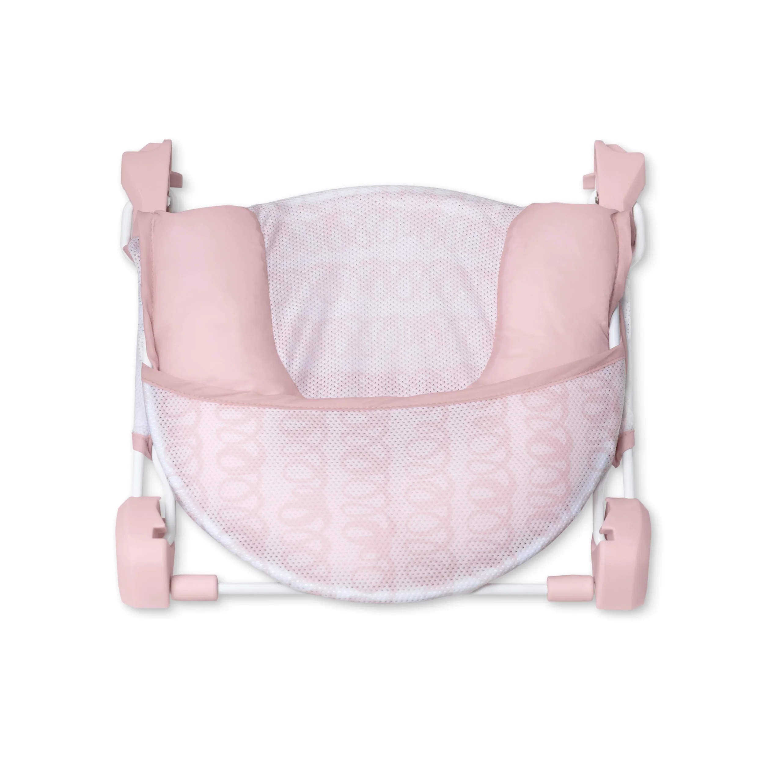 Ingenuity Składana wanna z 2 pozycjami, 2-pozycyjna, regulowane podparcie, siedzisko do wanny lub umywalki, wiek 0-6 miesięcy, do 9 kg, różowy