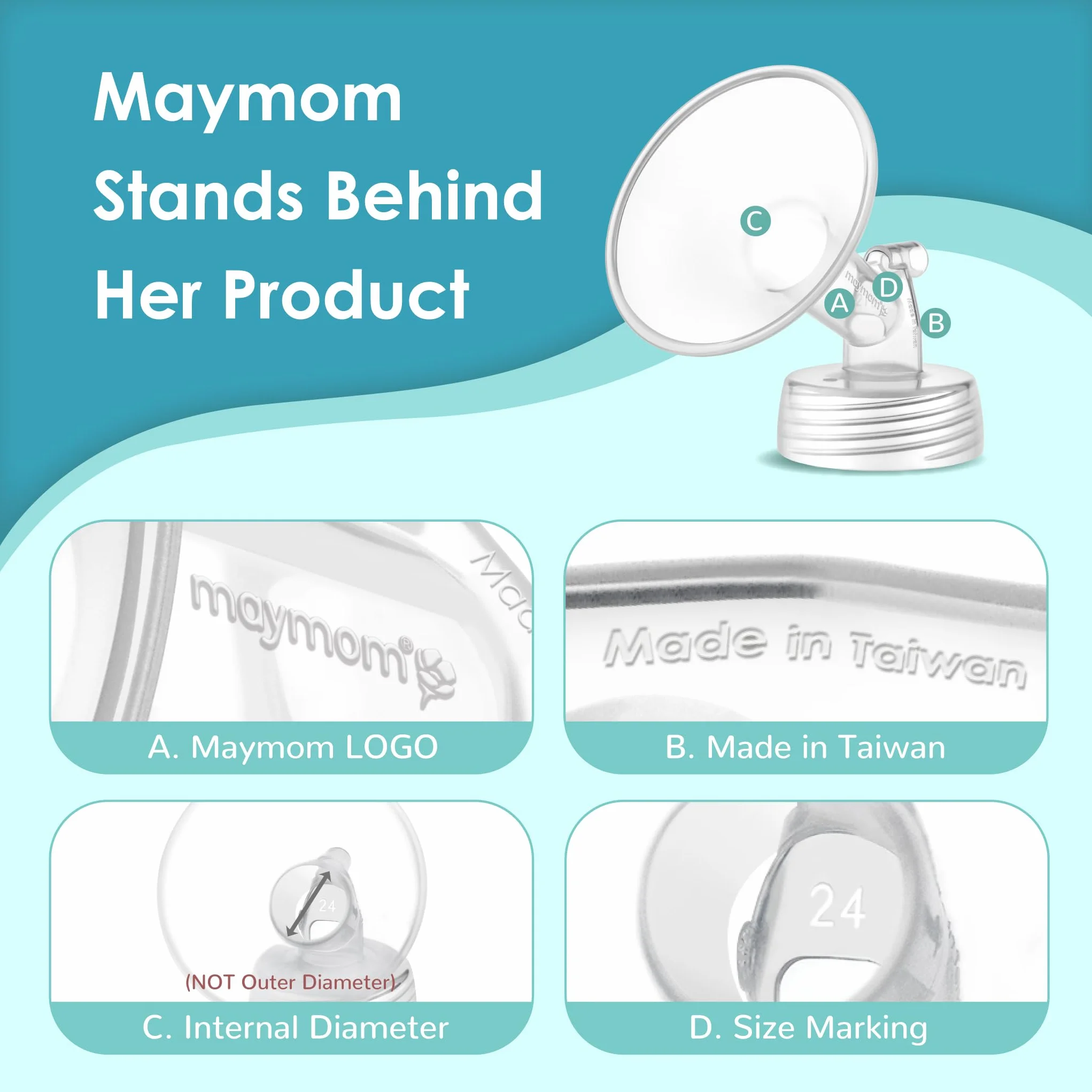 Maymom lejek 14 mm i zawór typu duckbill do Spectra S1, S2, 9 Plus