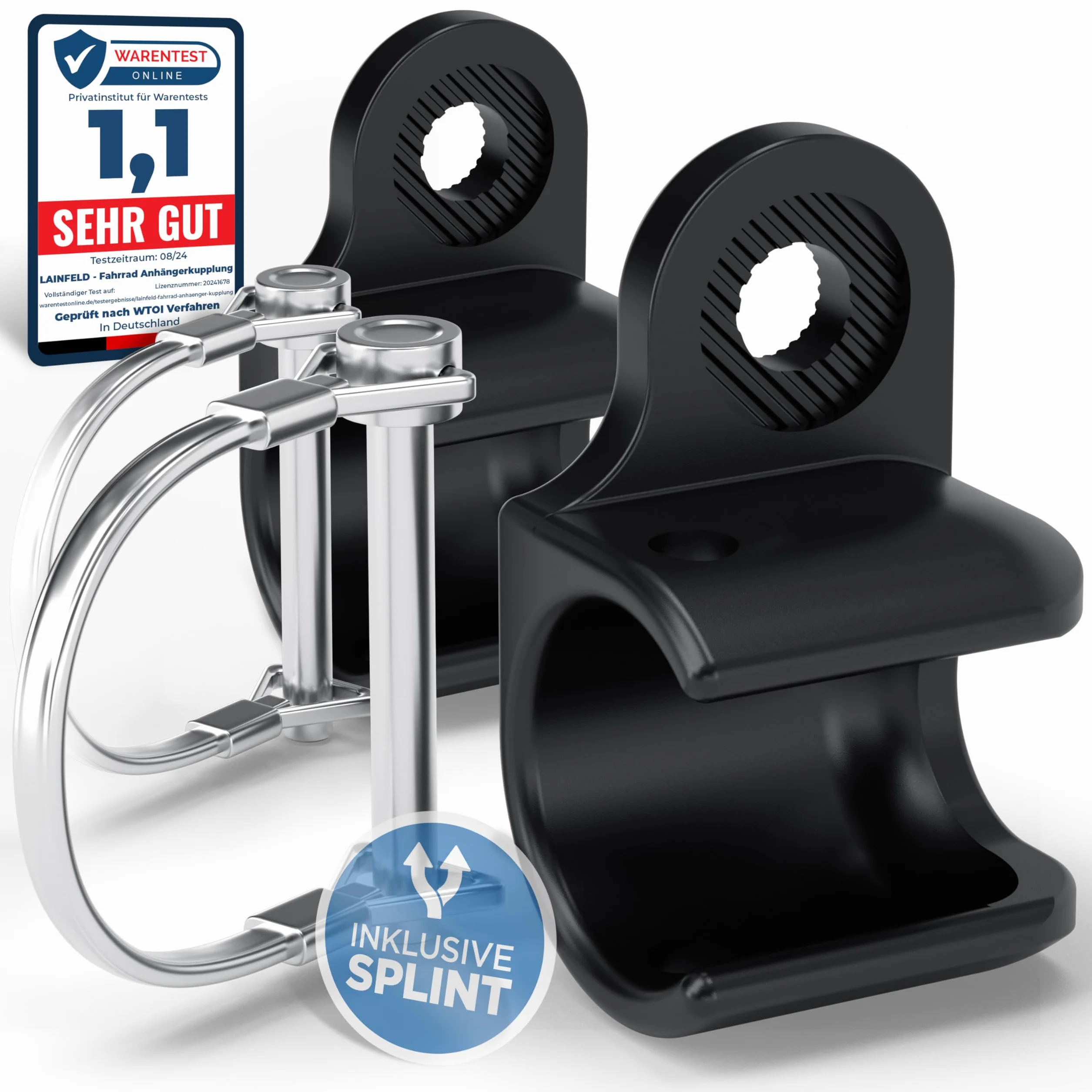 LAINFELD hook for Thule Chariot & Coaster | Mocowanie przyczepy rowerowej z kołkiem bezpieczeństwa | Easy and quick mounting on the bike