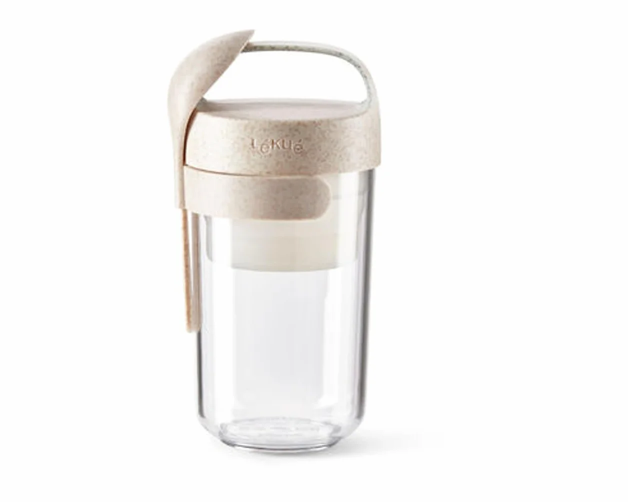 Lékué 0301020V19 Jar To Go Organic, Beżowy, 600 ml