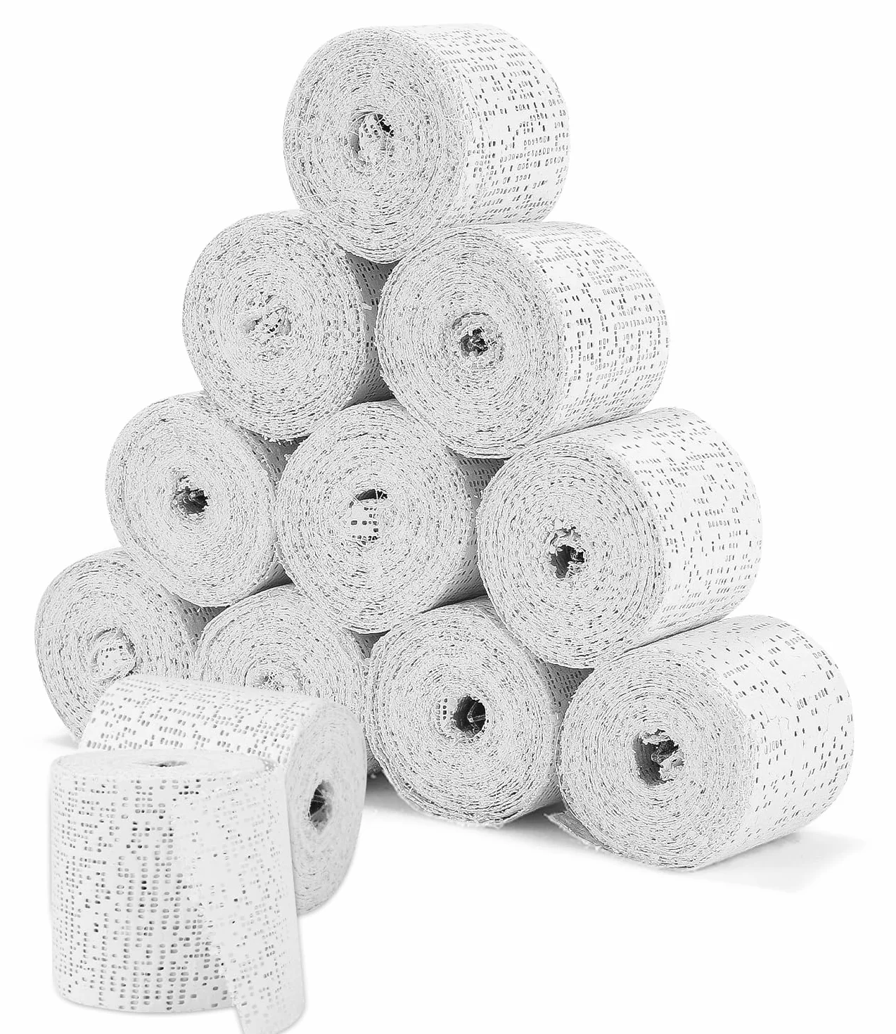 Zestaw podwiązań gipsowych do odciski brzucha niemowlęcego – 10 rolek po 2,7 m x 7,5 cm – bandaże gipsowe dla niemowląt, rolki gipsowe, idealne do modelowania odcisków ciążowych