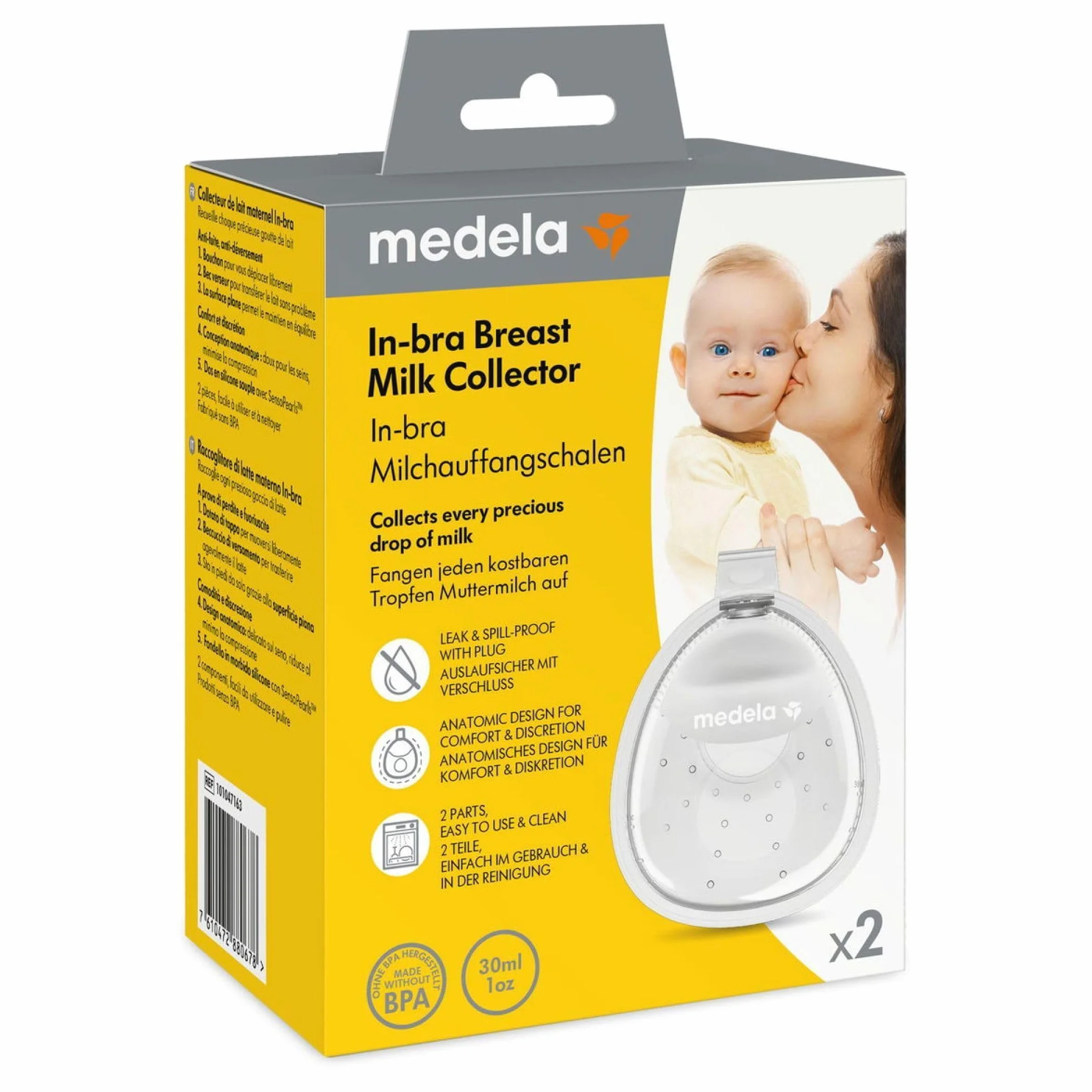 Medela Pojemnik na mleko matki 30 ml, szczelny, bez BPA, do zmywarki