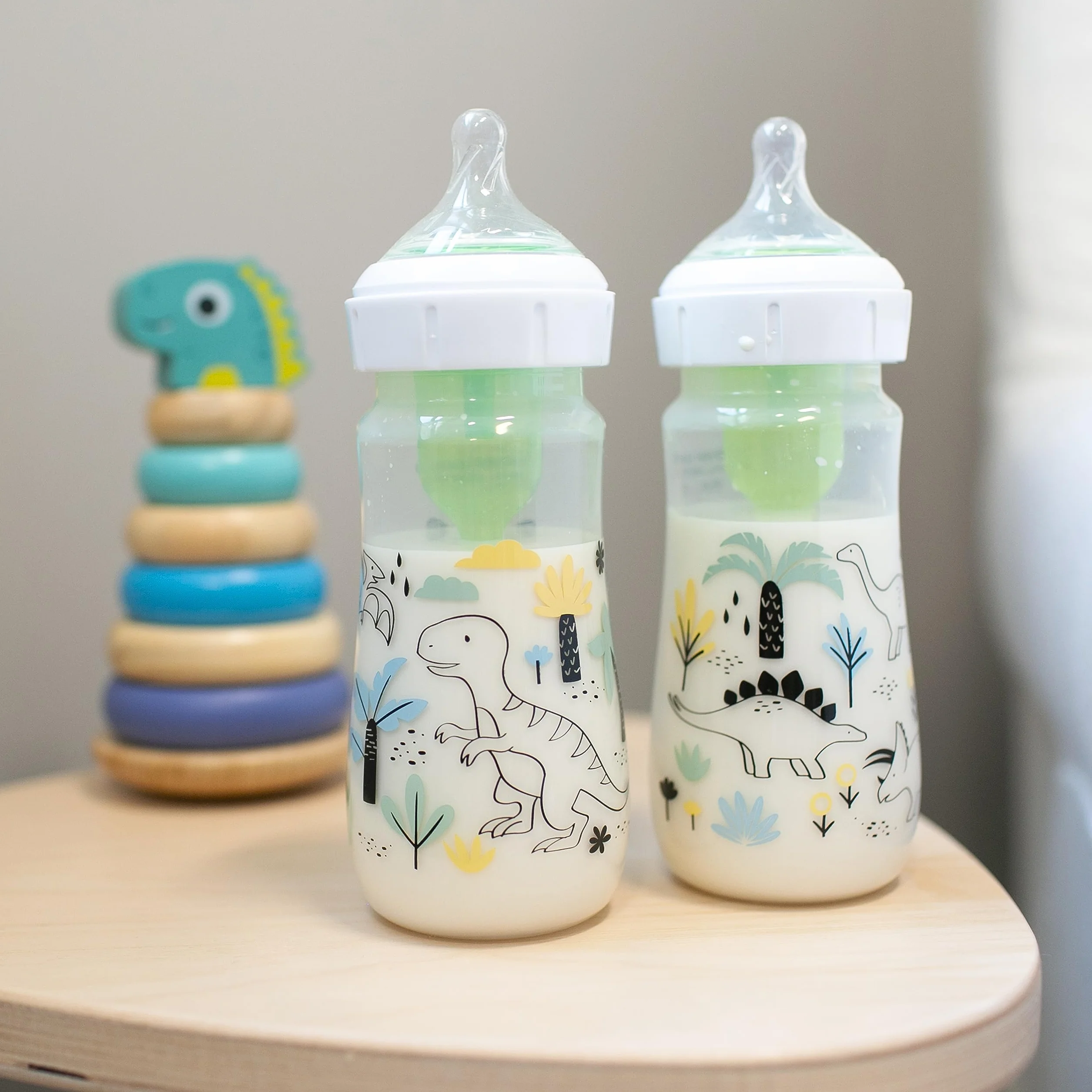 Dr. Brown's Natural Flow Anti-Colic Options+ butelki z szeroką szyjką 270 ml smoczek poziom 1 zestaw 2 szt.