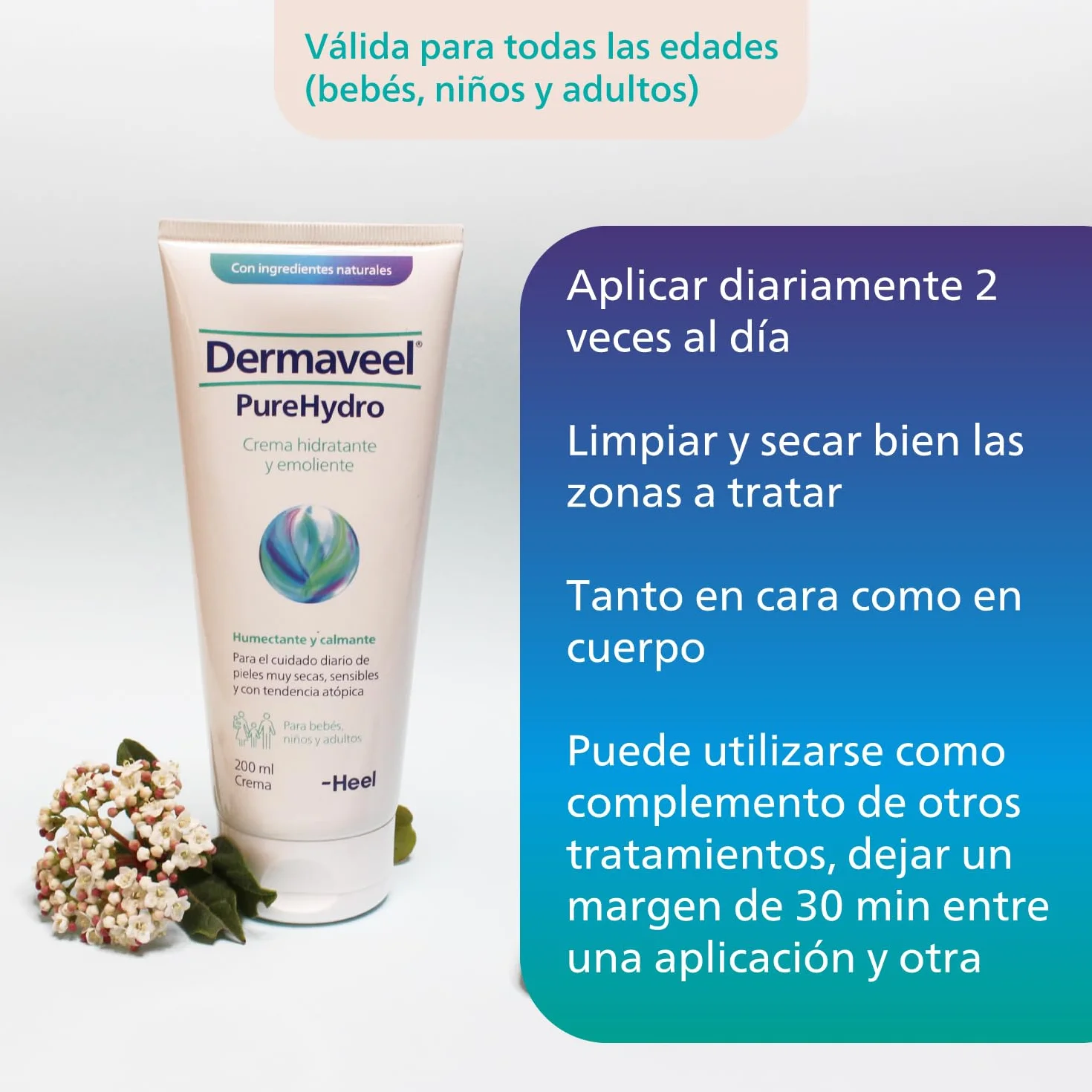 Dermaveel PureHydro Krem nawilżający i zmiękczający