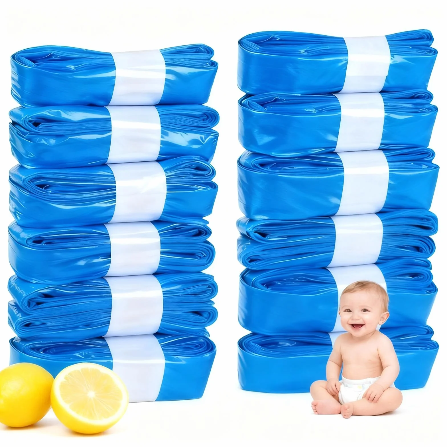 Wkłady do Kosza na Pieluchy Tommee Tippee LitterLocker Twist & Click Angelcare 12 sztuk 4,5 m