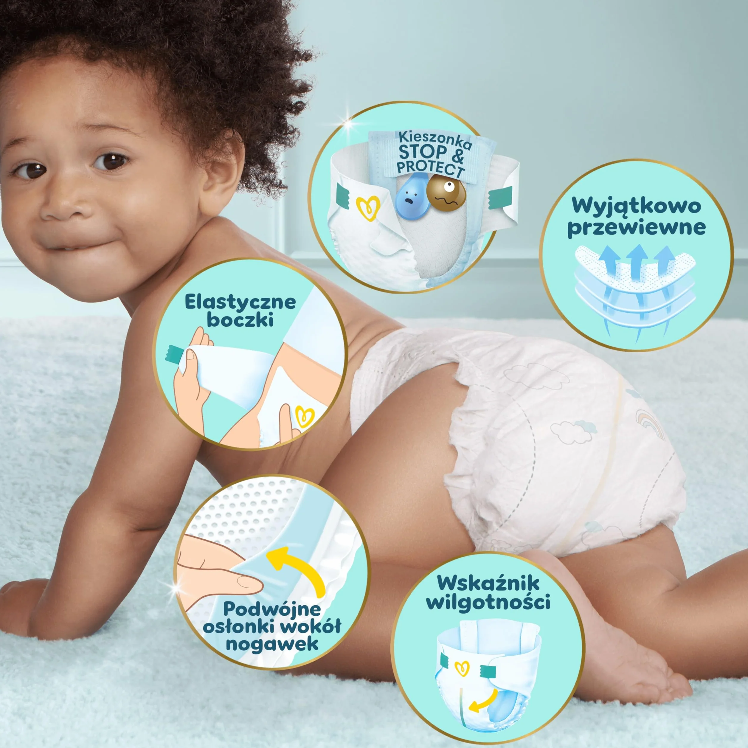 Pampers Premium Care rozmiar 4, 174 pieluszki, 9-14kg