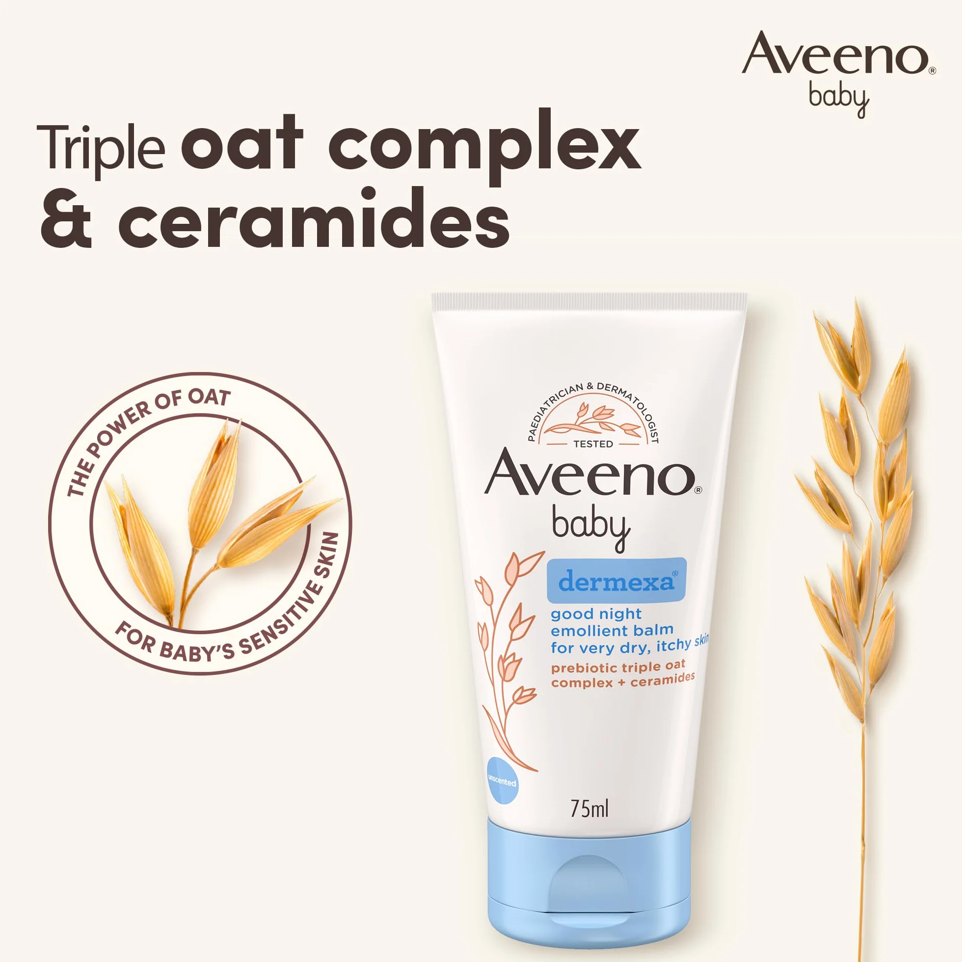 Aveeno Baby Dermexa Gute Night Balsam (75 ml)