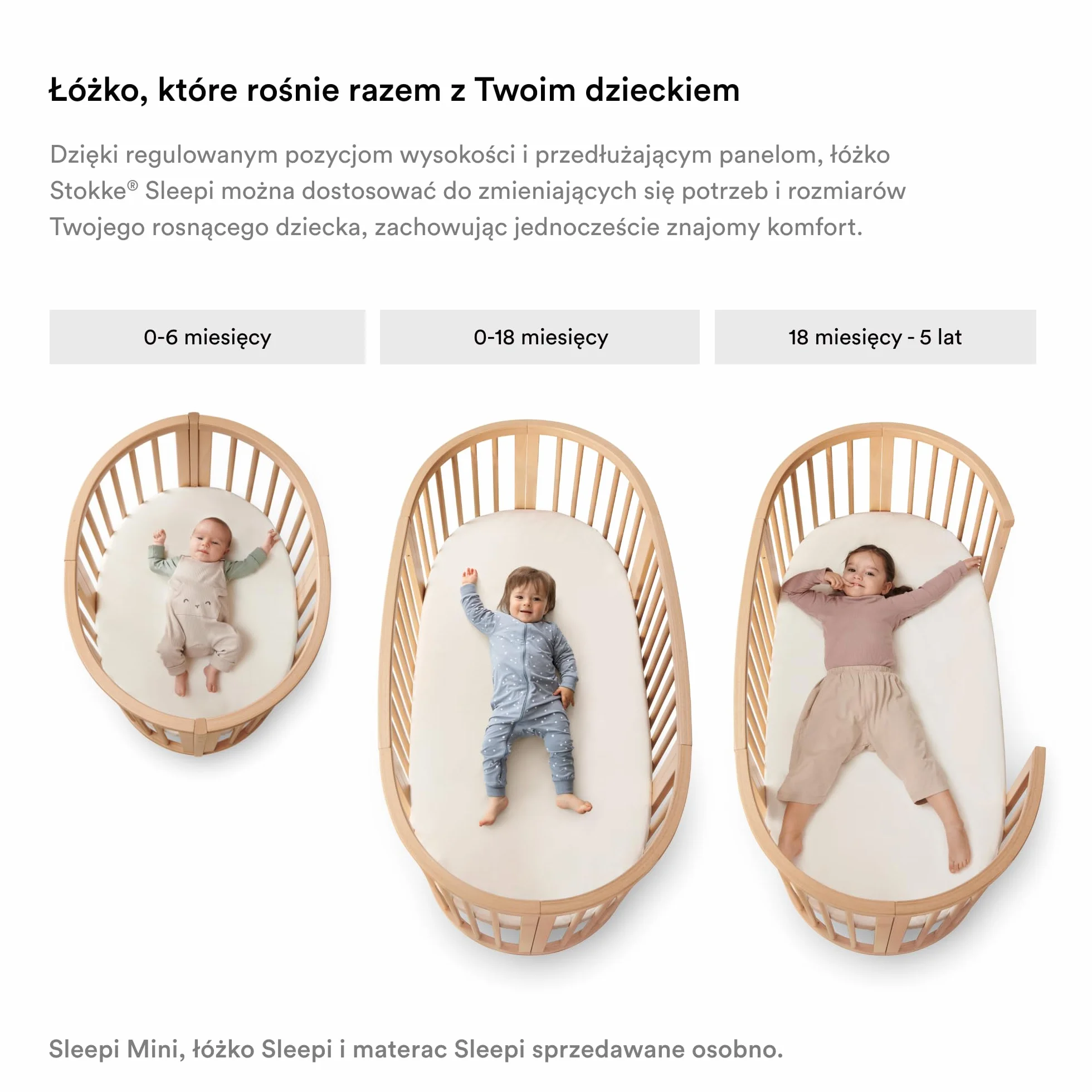 Stokke Sleepi prześcieradło z gumką V3, Fans Grey - miękkie prześcieradła dla słodkich snów - zaprojektowane do łóżka Stokke Sleepi - 100% delikatna bawełna perkalowa - można prać