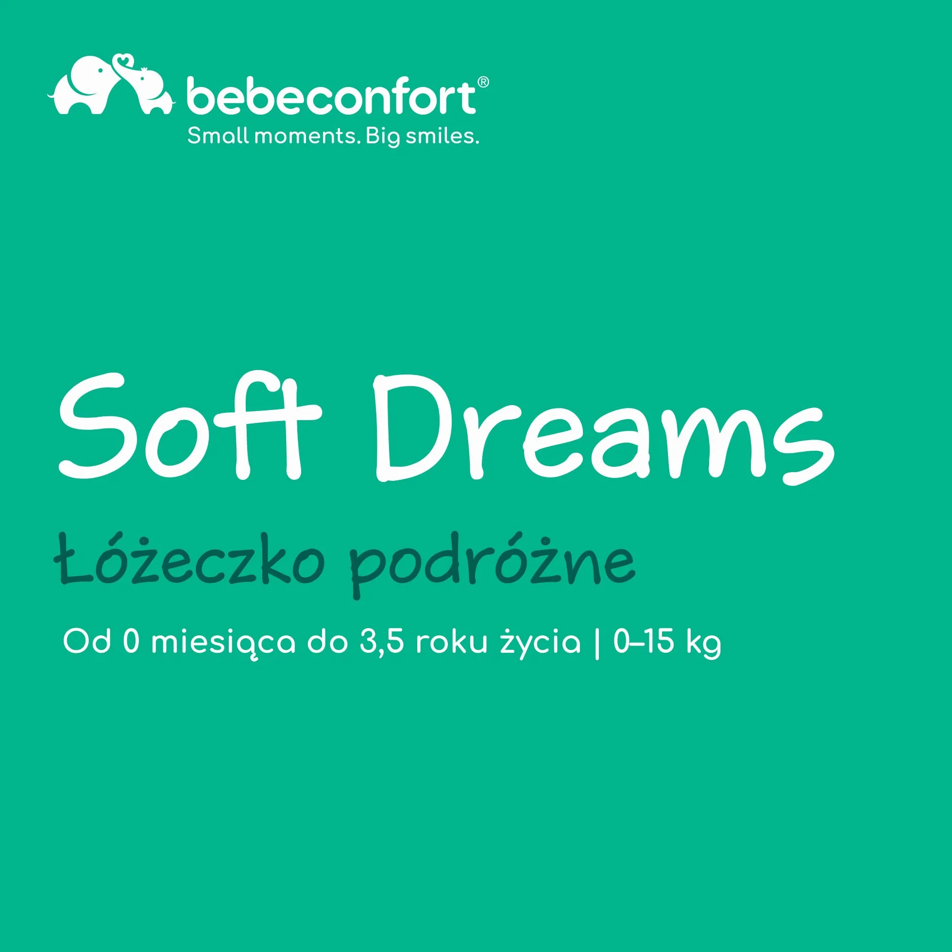 Bebeconfort Soft Dreams Łóżeczko kempingowe 0-15 kg 60x120cm Grey Mist