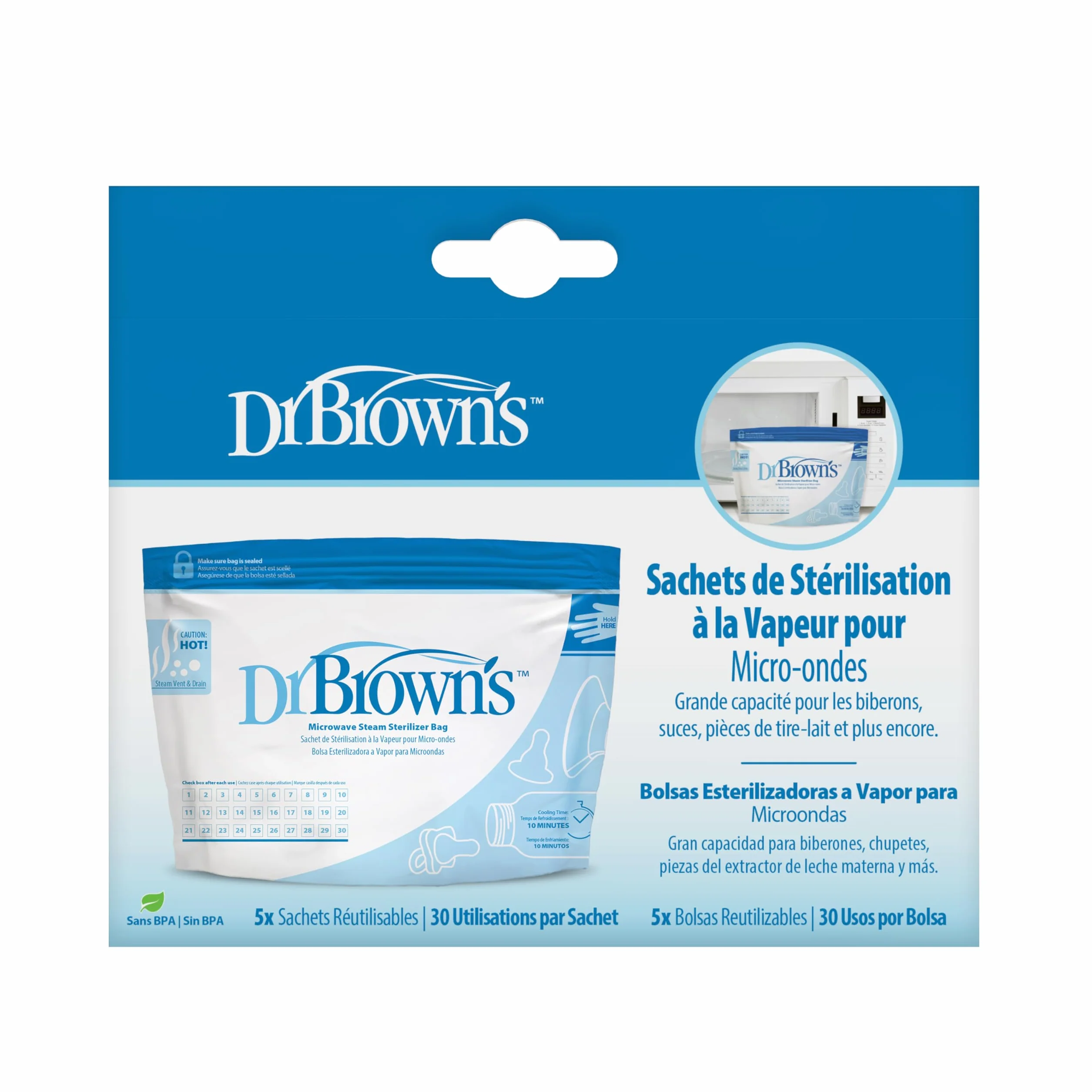 Dr. Brown's worki do sterylizatora parowego do mikrofalówki