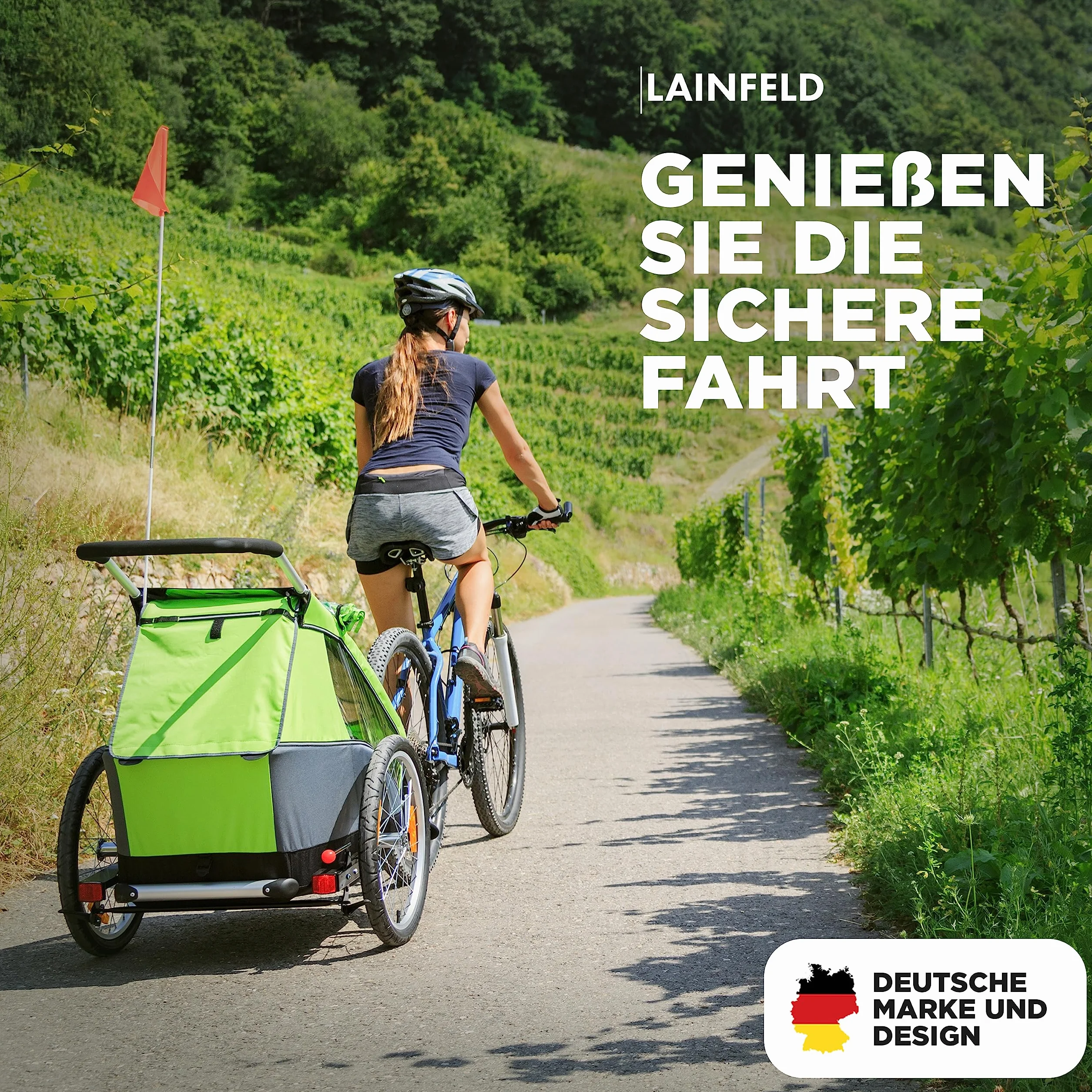 LAINFELD hook for Thule Chariot & Coaster | Mocowanie przyczepy rowerowej z kołkiem bezpieczeństwa | Easy and quick mounting on the bike