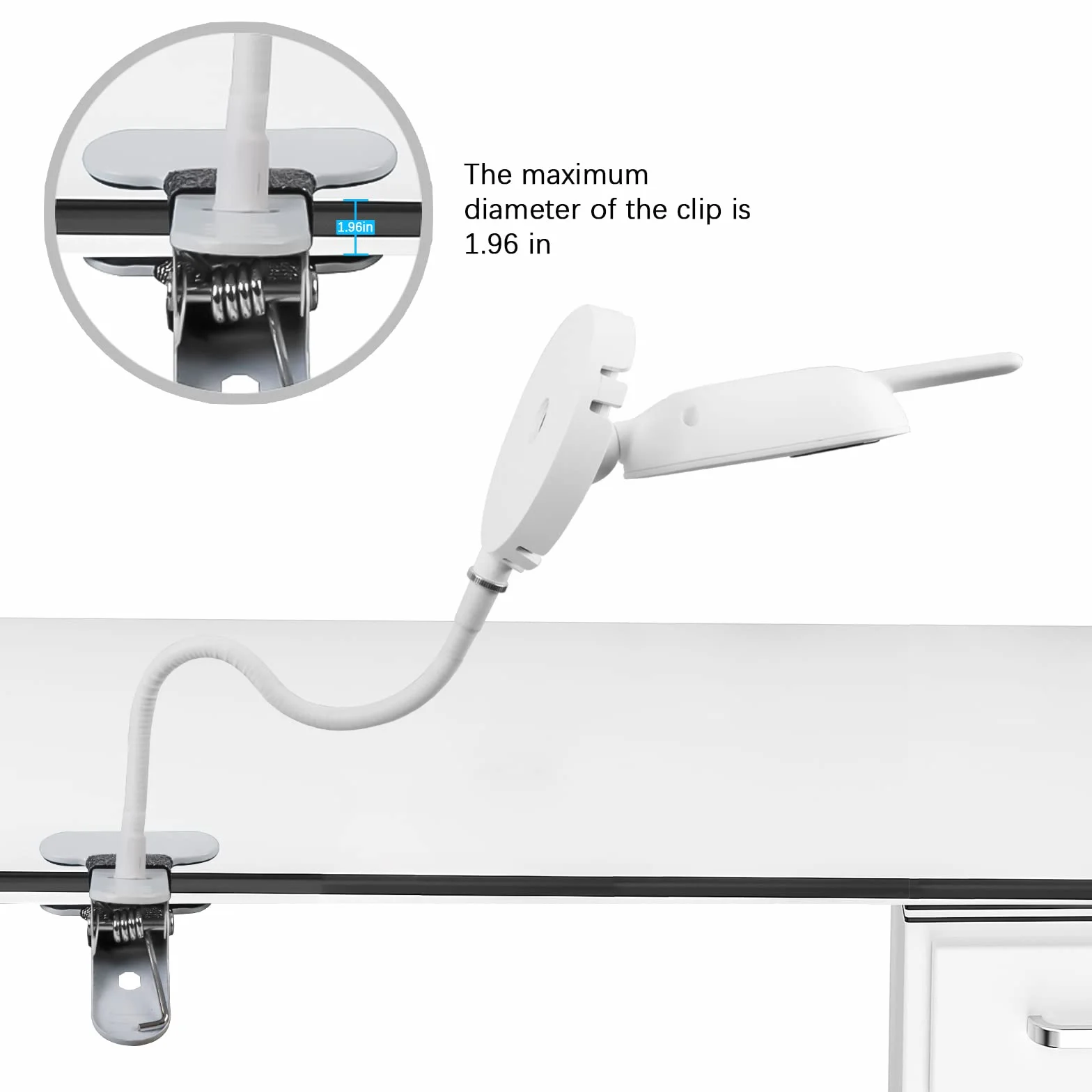 BECEMURU Uchwyt do monitora do elektronicznej niani Philips Avent SCD843/26, SCD833/26, SCD891/26, SCD881/26, elastyczny uchwyt na klips do monitora Philips Avent Video Baby Monitor, uchwyt na kamerę