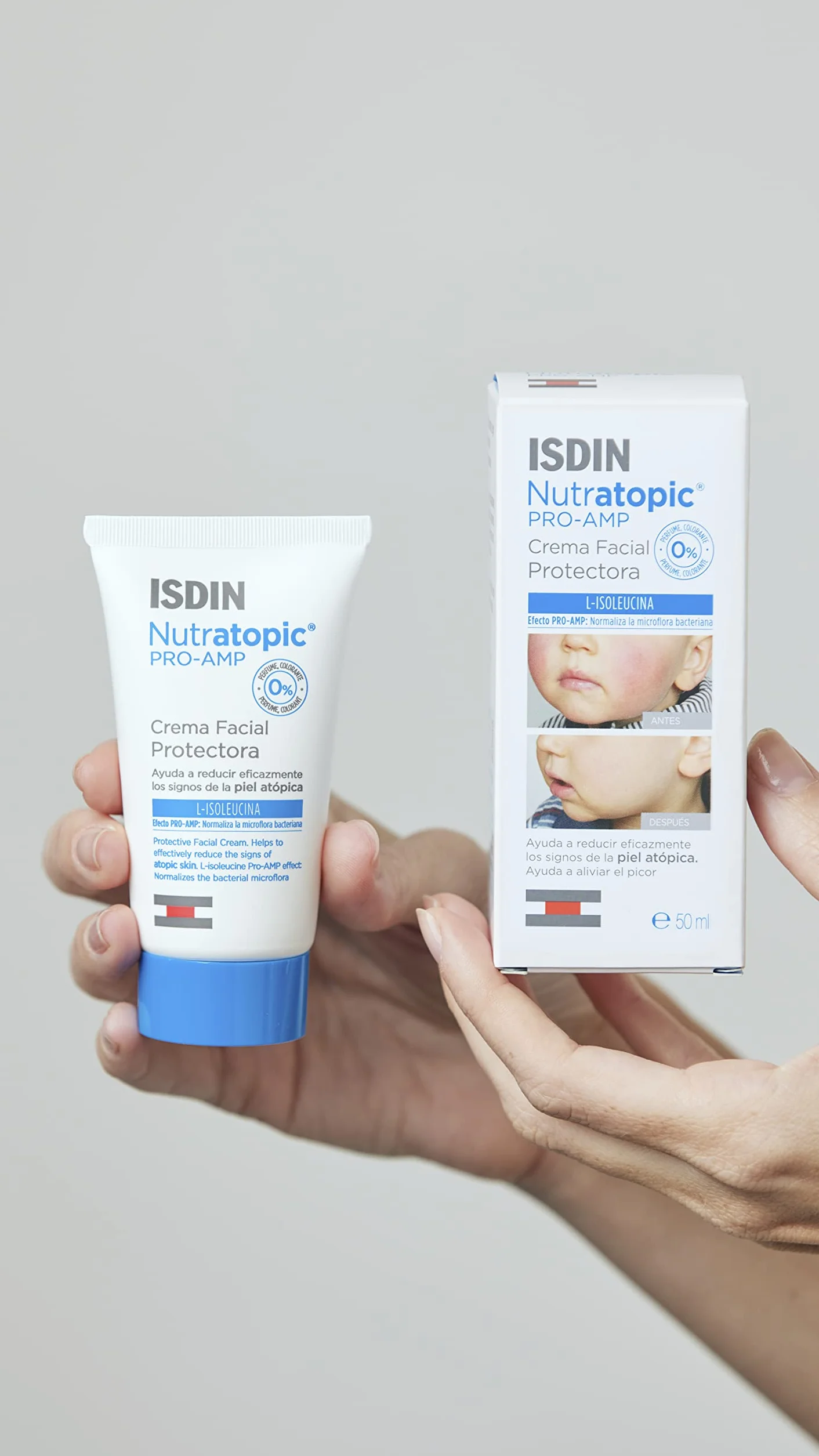 ISDIN Nutratopic Pro-AMP Crema Facial Para Piel Atópica - 50 ml.