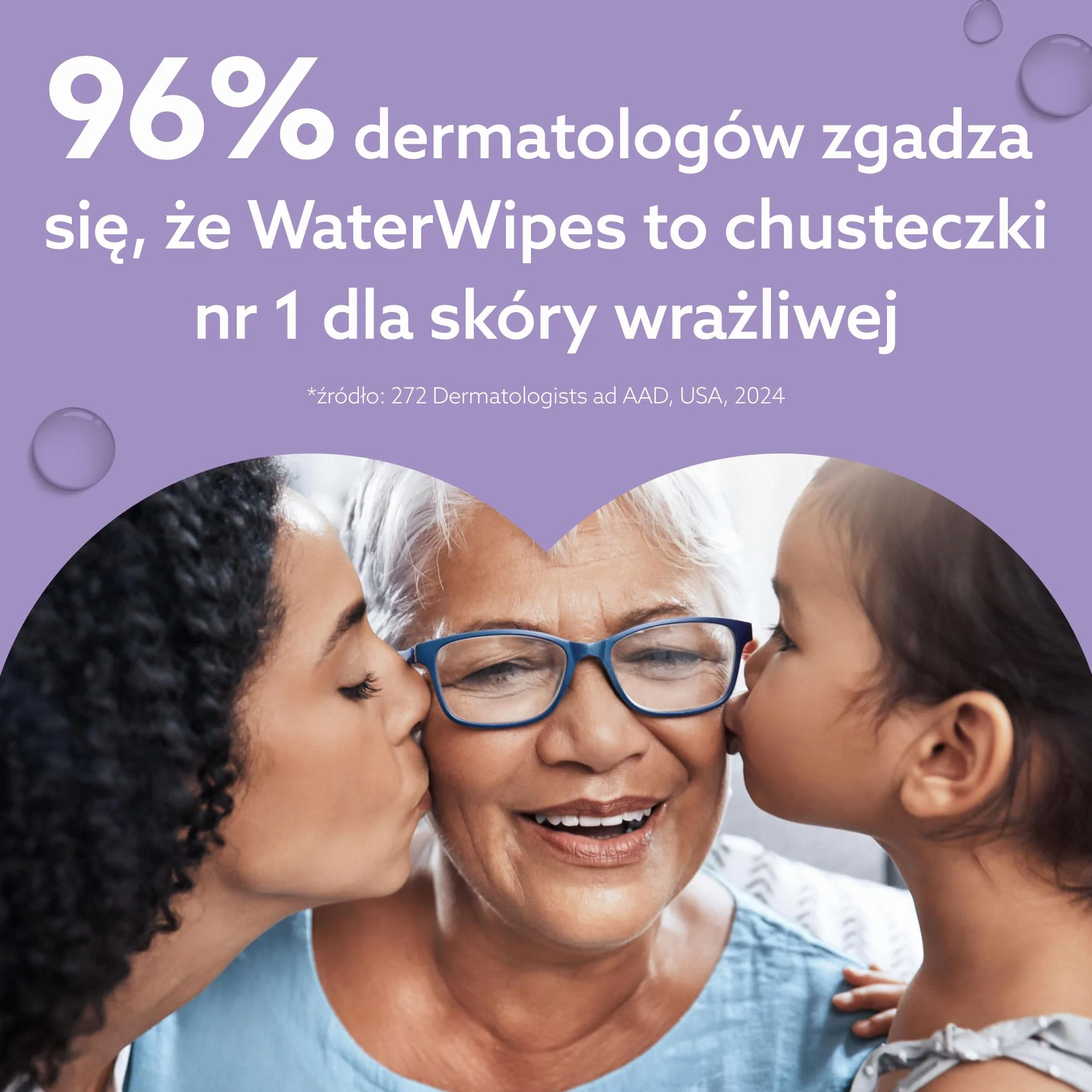 WaterWipes Sensitive+ Soothing Clean Wipes, Chusteczki nawilżane łagodzące, 720 sztuk (opakowanie 12), 3 w 1: Delikatnie oczyszczają, pielęgnują, koją, 99% wody z ekstraktem roślinnym