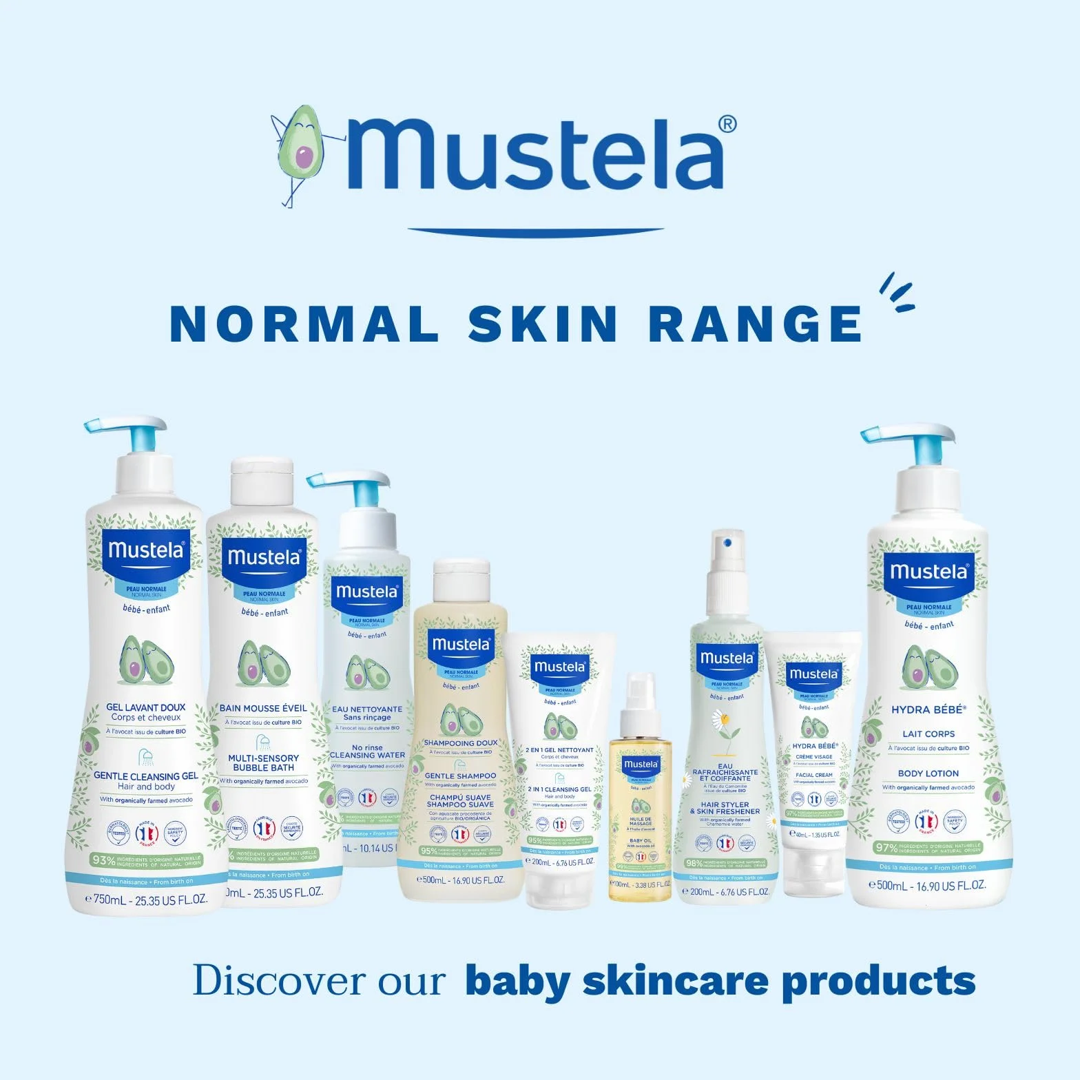 Bébé-enfant bain mousse éveil à l'avocat 750ml