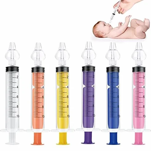 Vicloon Aspirator do nosa 6 szt. dla niemowląt i noworodków z silikonową końcówką