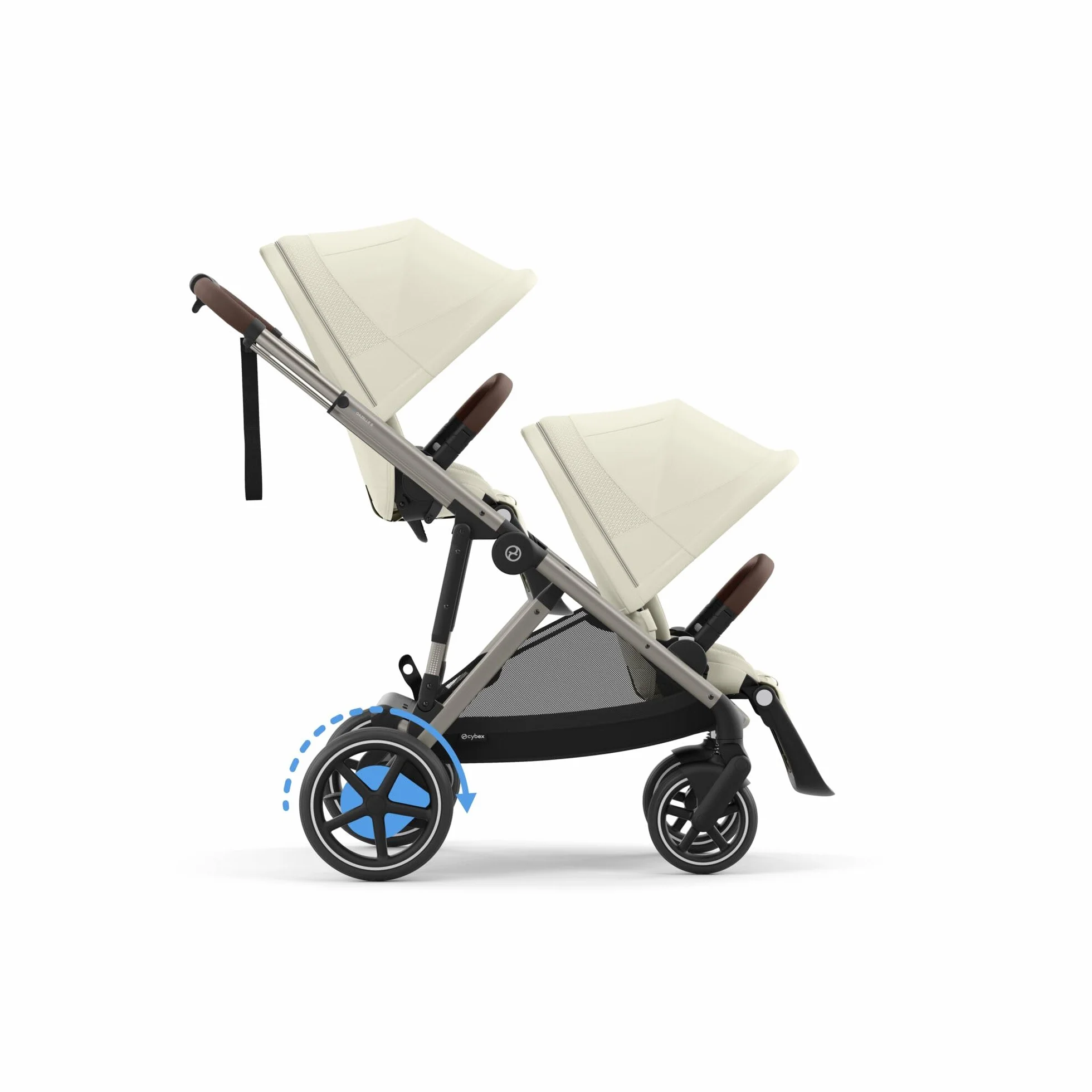 CYBEX Gold e-GAZELLE S wózek all-in-1 z napędem elektrycznym, od urodzenia do 4 lat, 22 kg, Seashell Beige