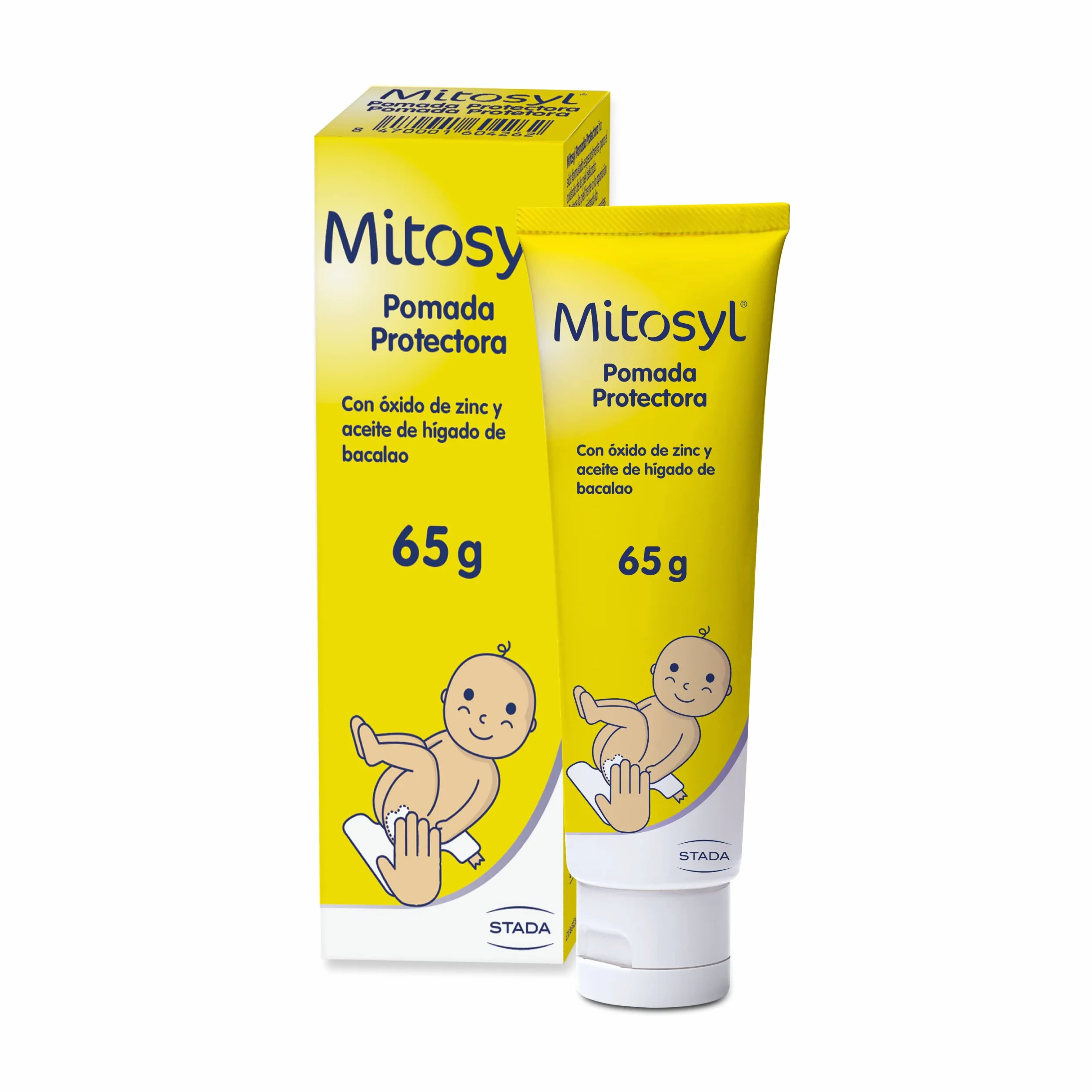 Mitosyl - Ochronny krem do pieluch - Zapobiega i leczy podrażnienia skóry dziecka spowodowane otarciami pieluchy