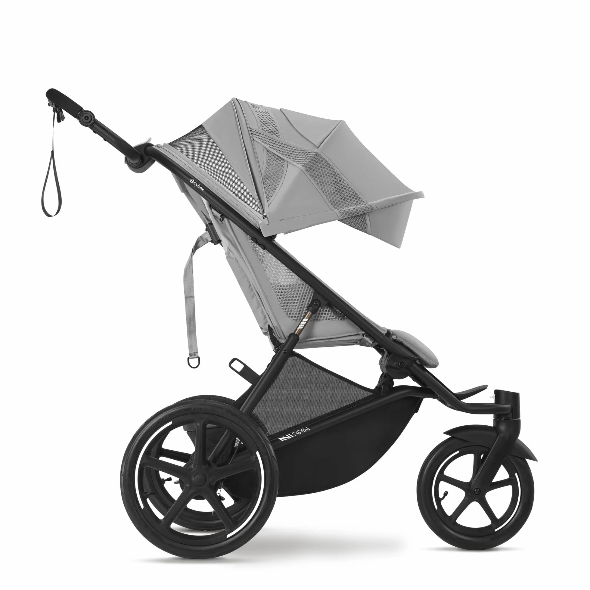 CYBEX Gold Wózek AVI SPIN, Od urodzenia do ok. 4 lat, Max. 111 cm i 22 kg, Miasto, Wózek terenowy i do biegania, Fog Grey